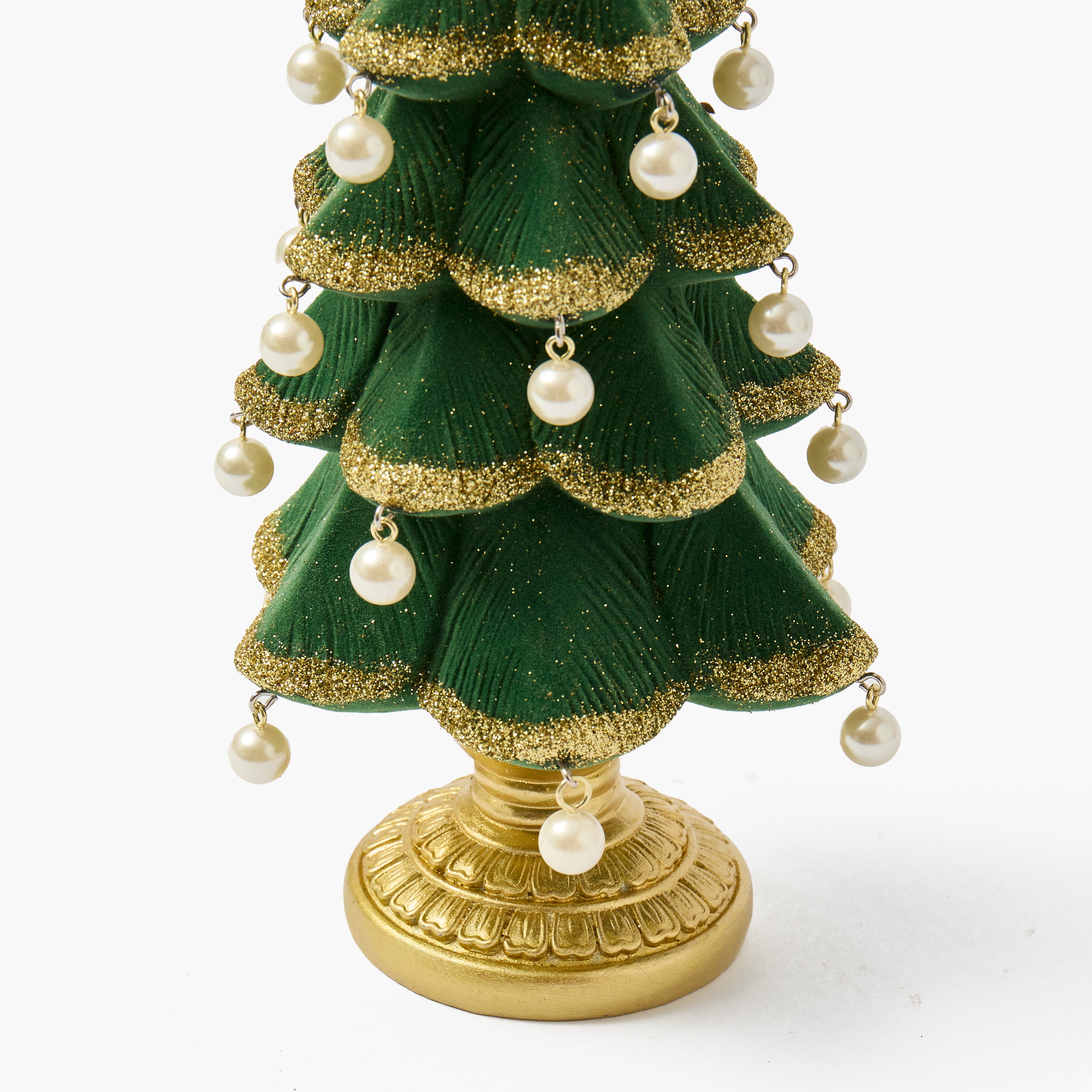 Forest Green & Pearl Tree (Pair) - 30cm