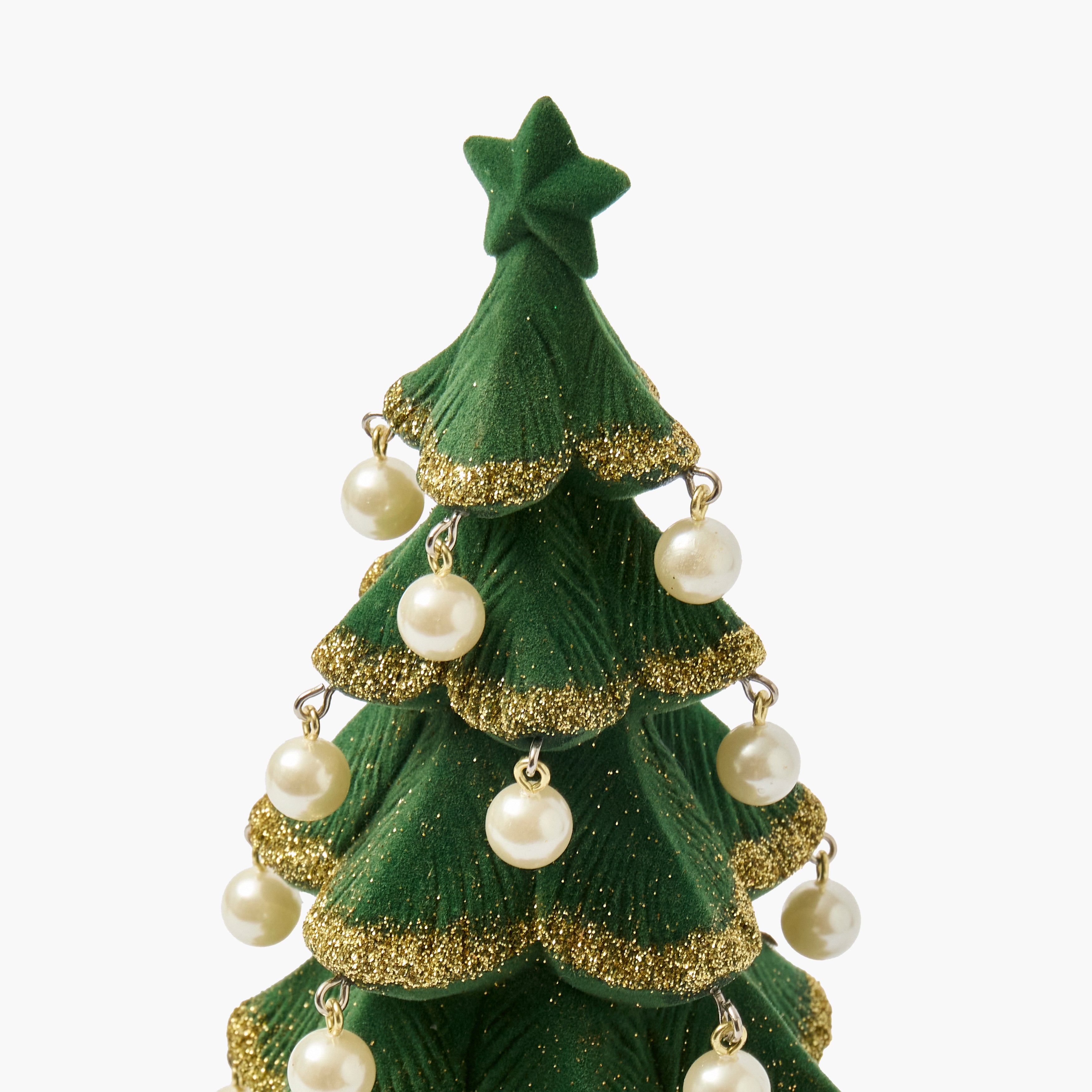 Forest Green & Pearl Tree (Pair) - 30cm