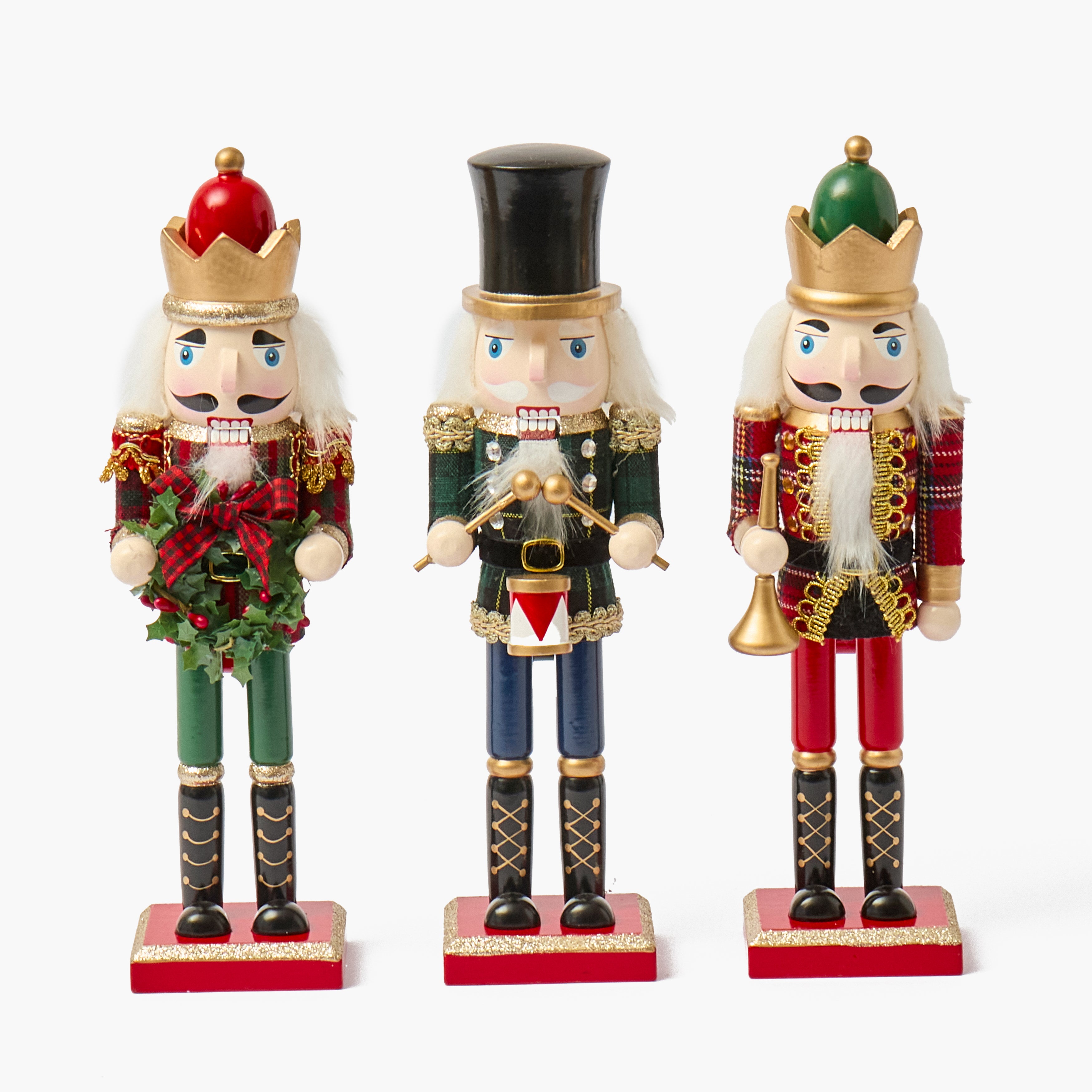 Mixed Tartan Nutcracker Trio