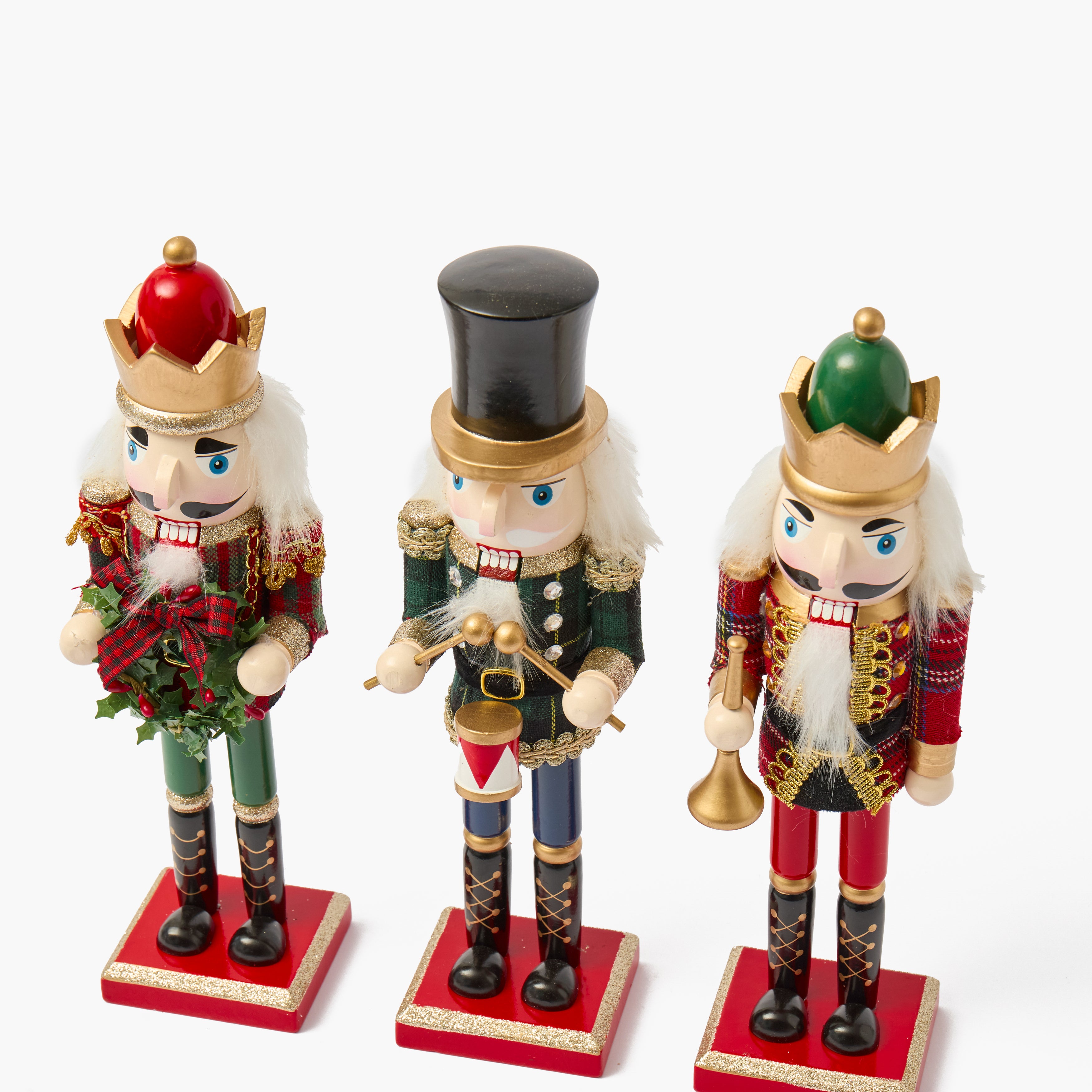 Mixed Tartan Nutcracker Trio