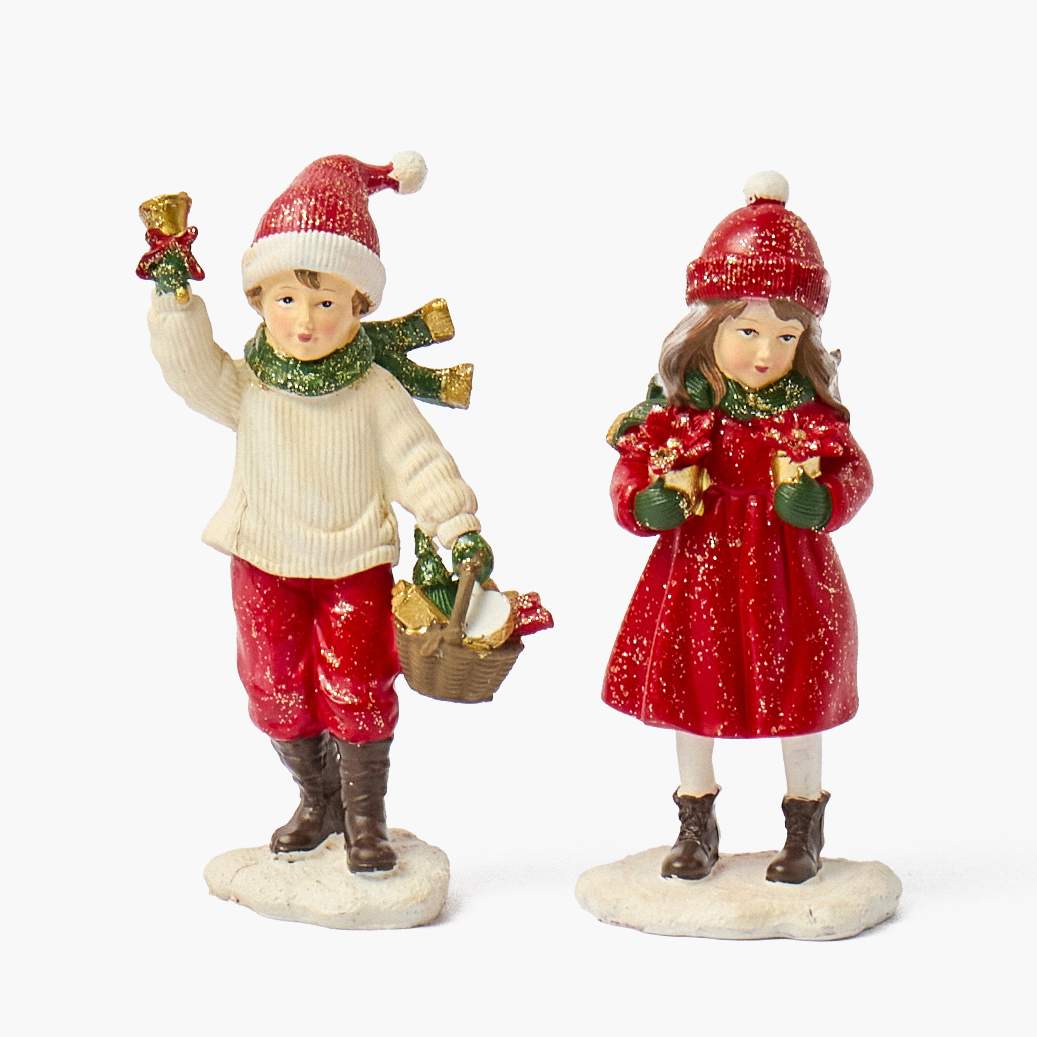 Festive Children Figurine (Pair)
