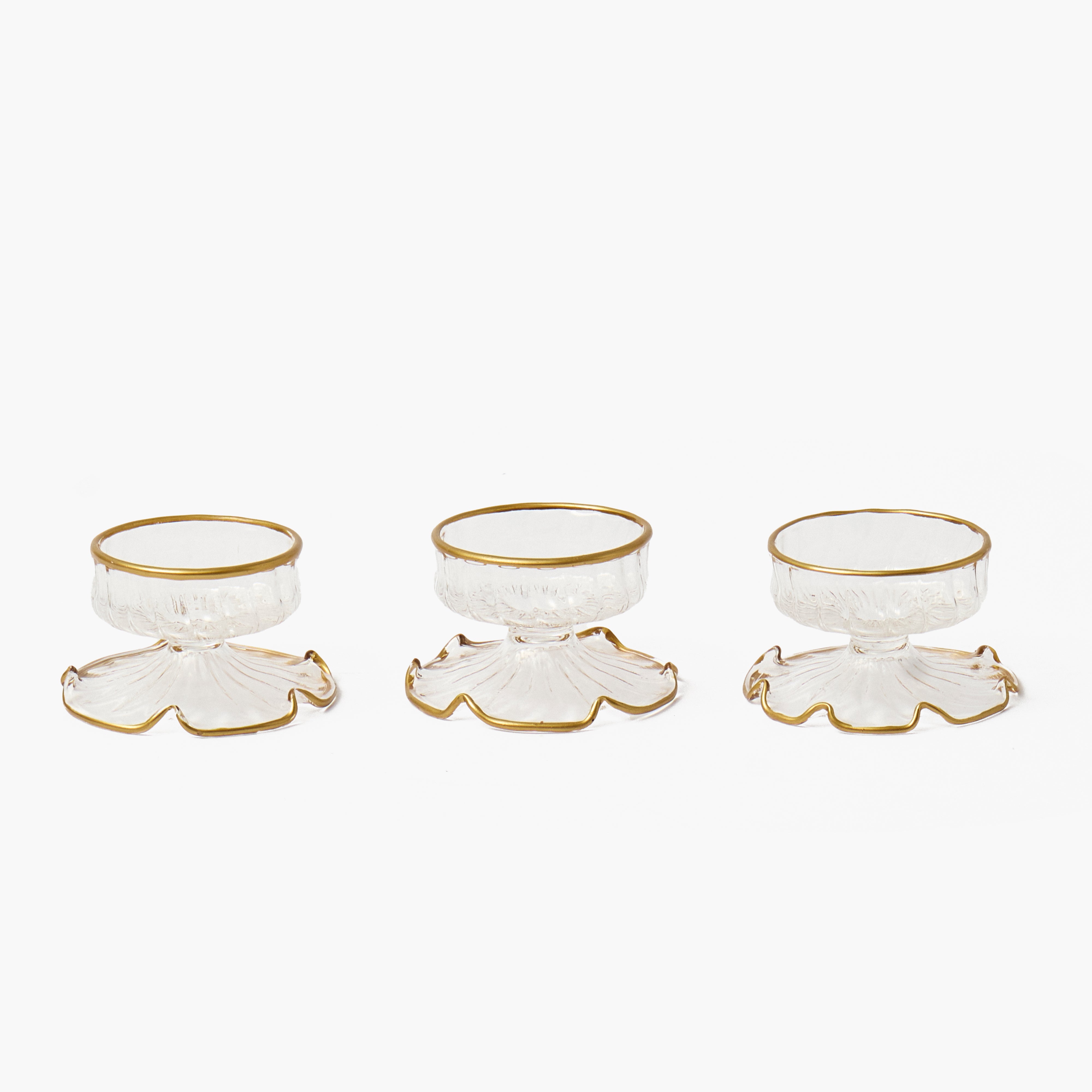 Gold Carmon Tea Light Holder (Set of 3)
