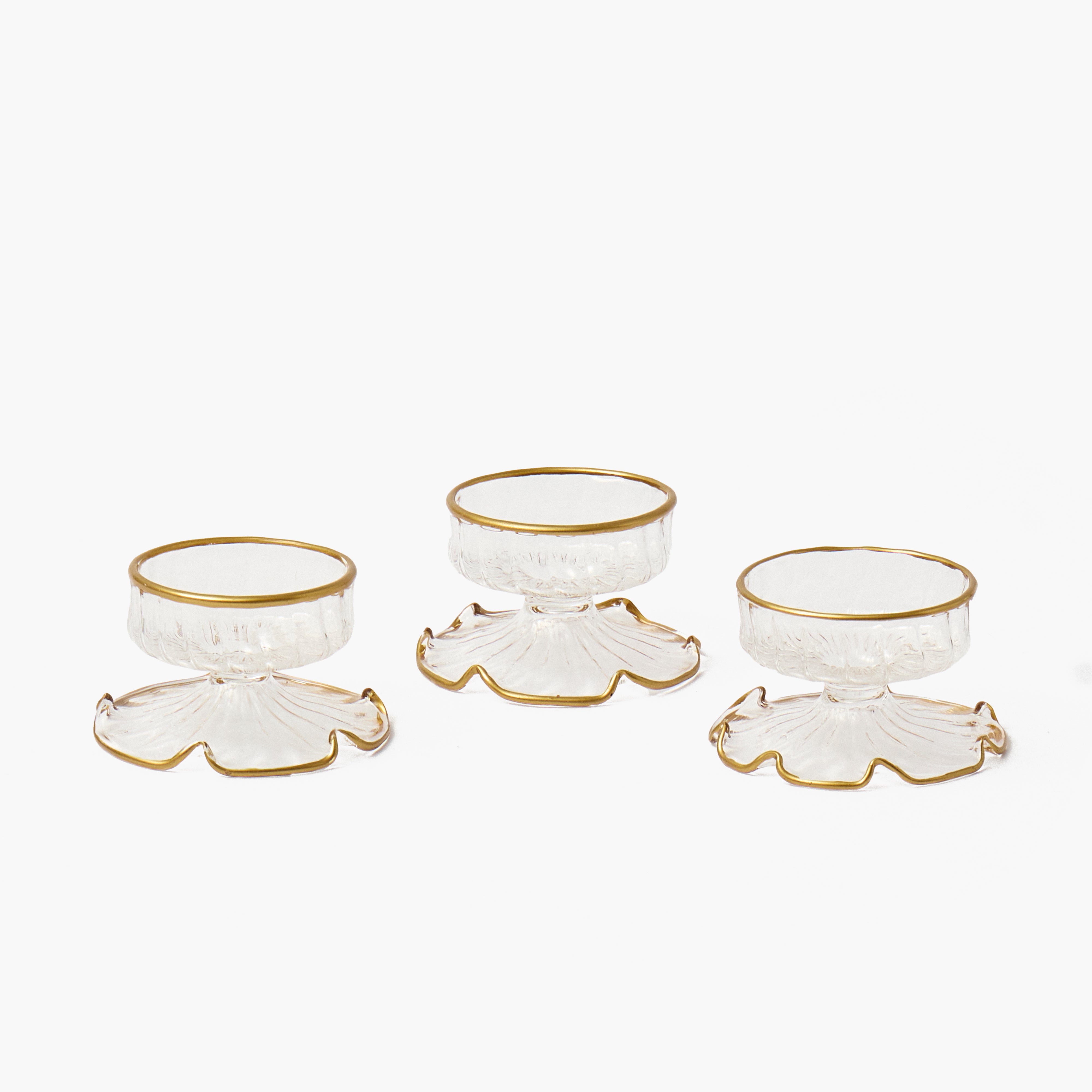 Gold Carmon Tea Light Holder (Set of 3)