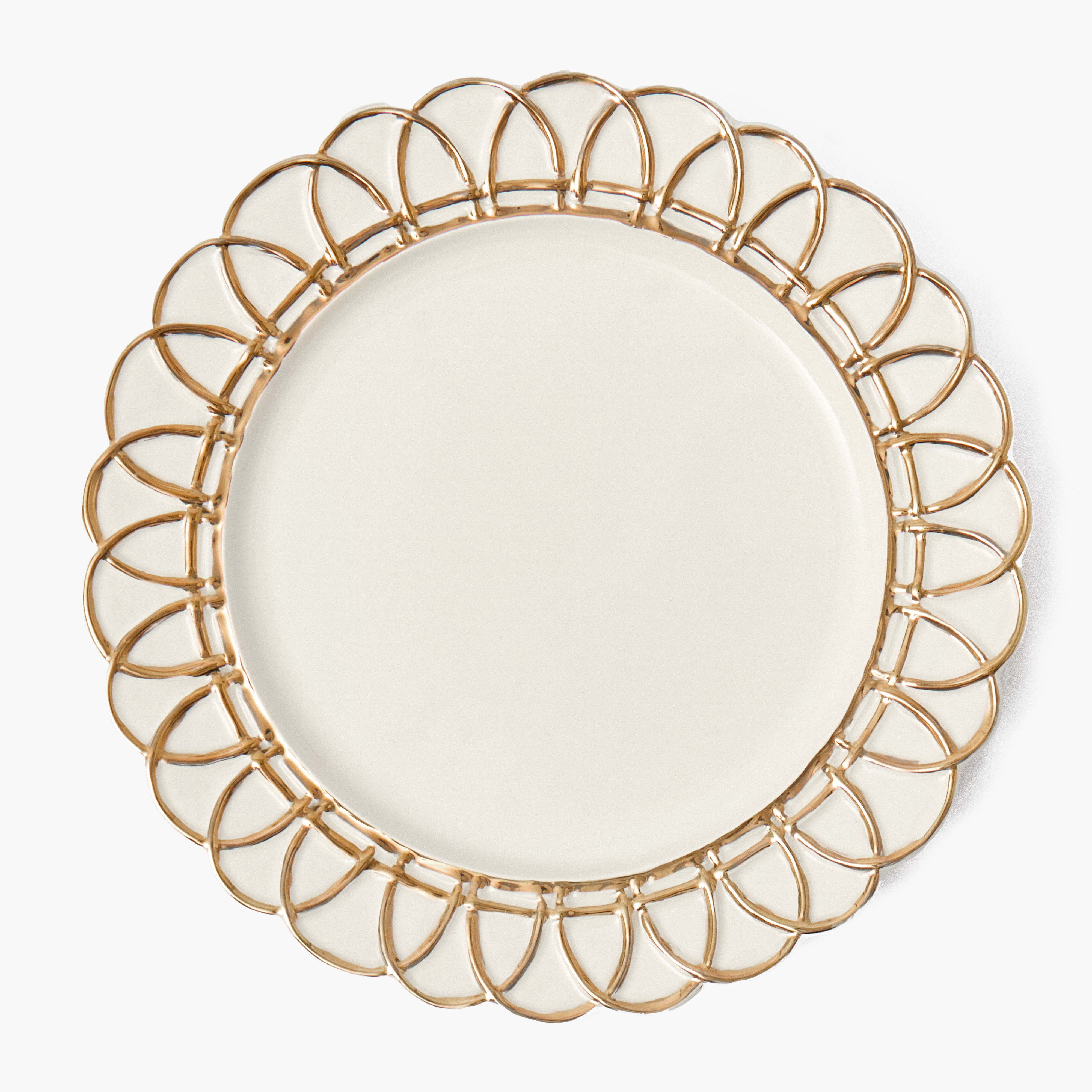 Gold Stella Dinner Plates (Set of 4)