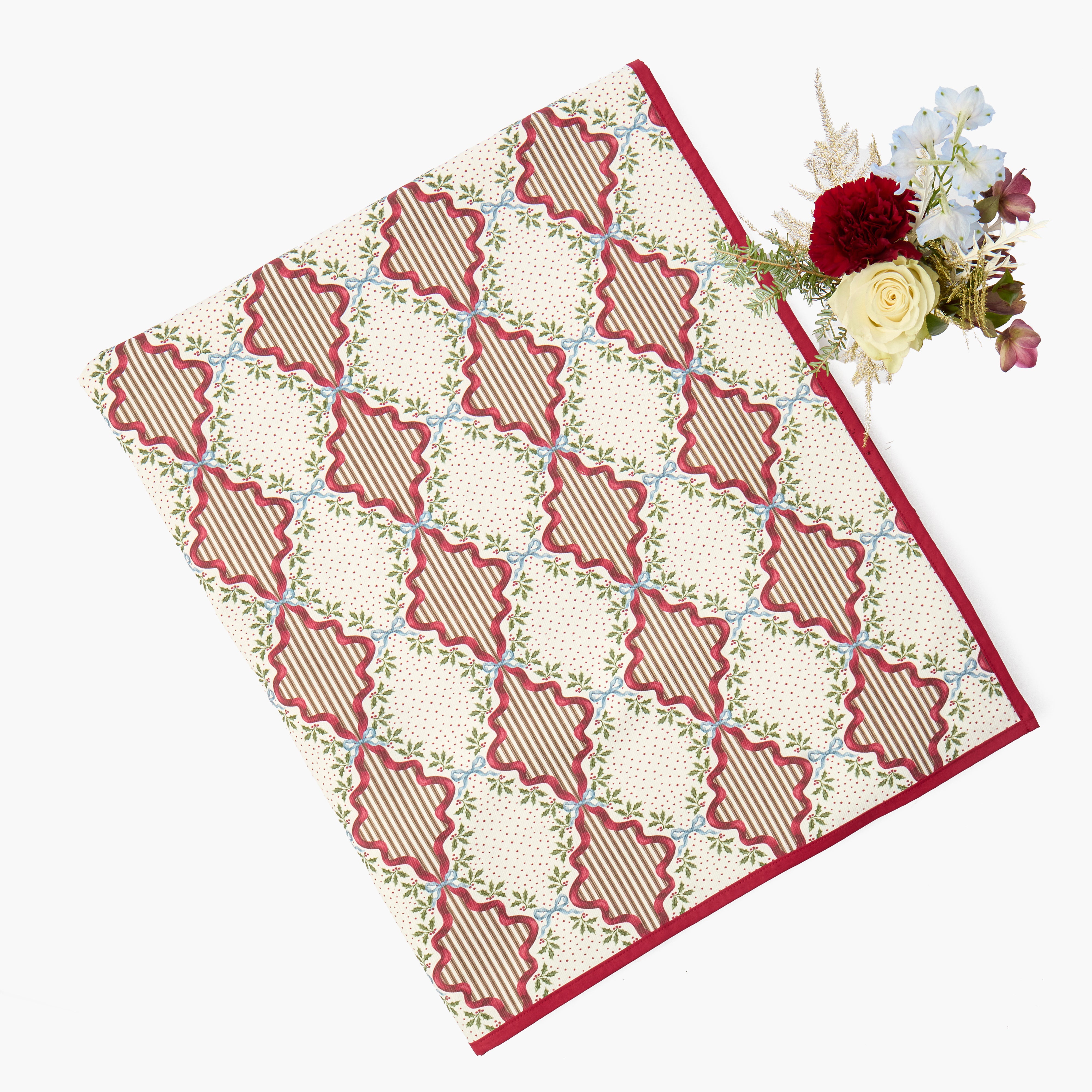 Burgundy Lucy Garland Tablecloth