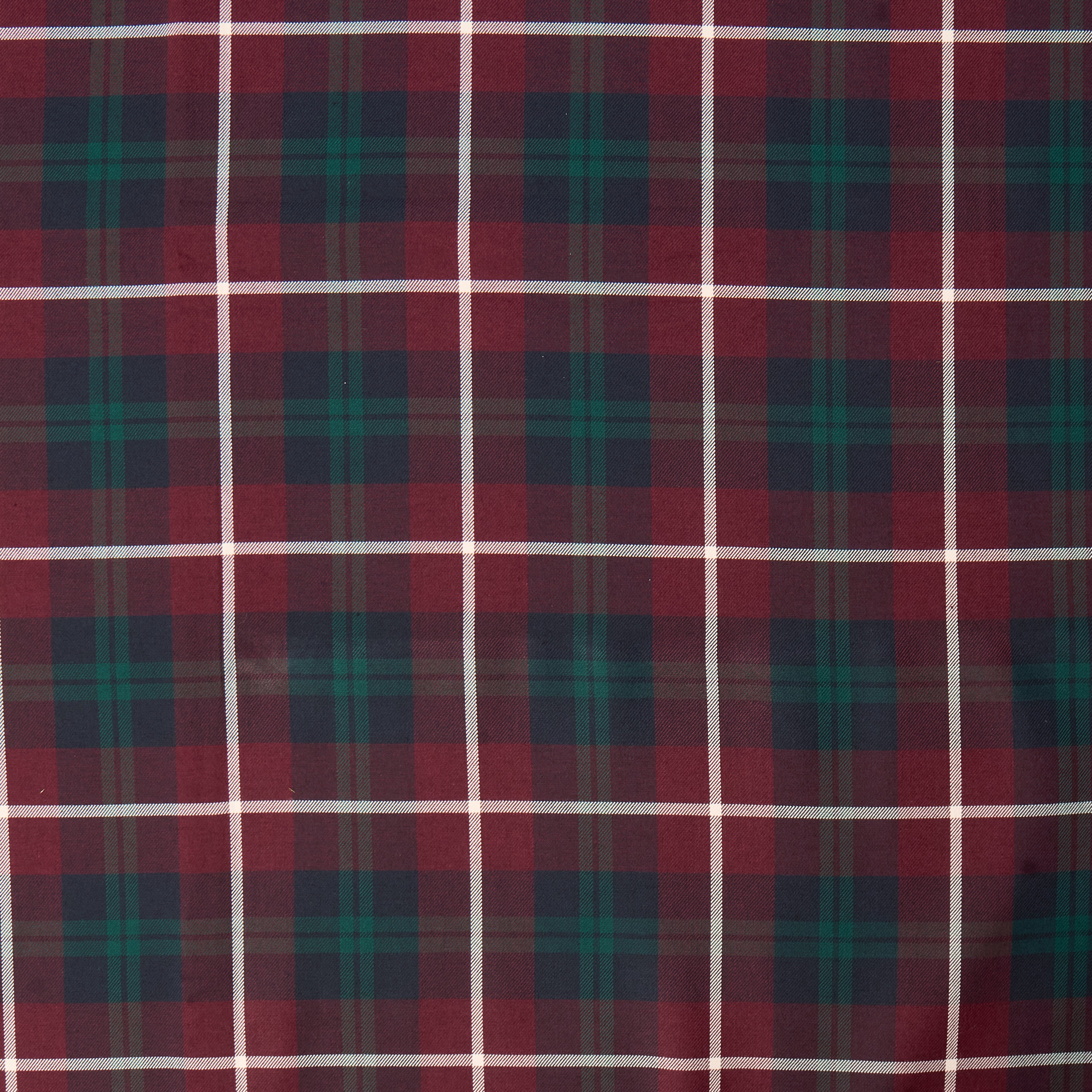 Burgundy Tartan Tablecloth