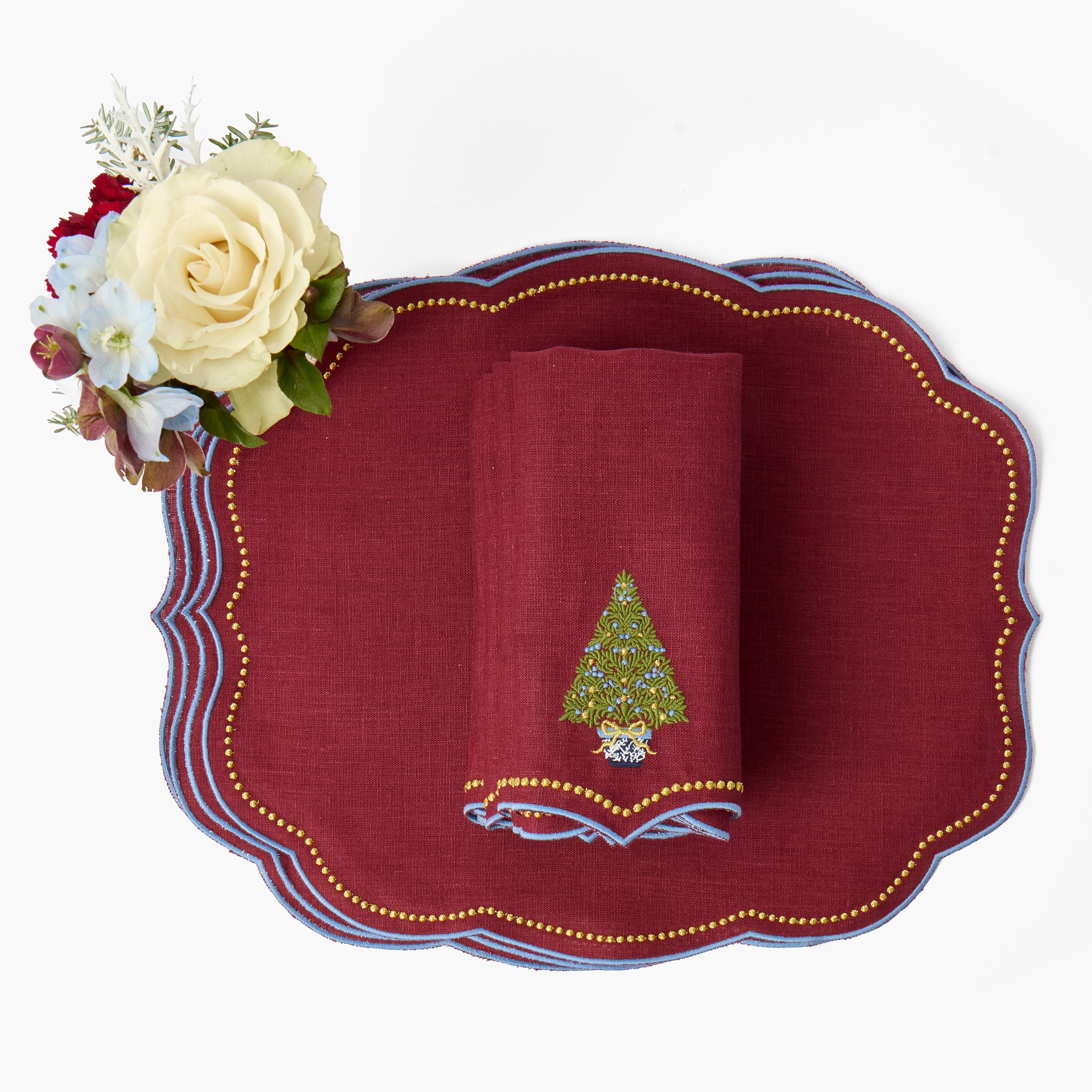 Merlot Eloise Placemats (Set of 4)