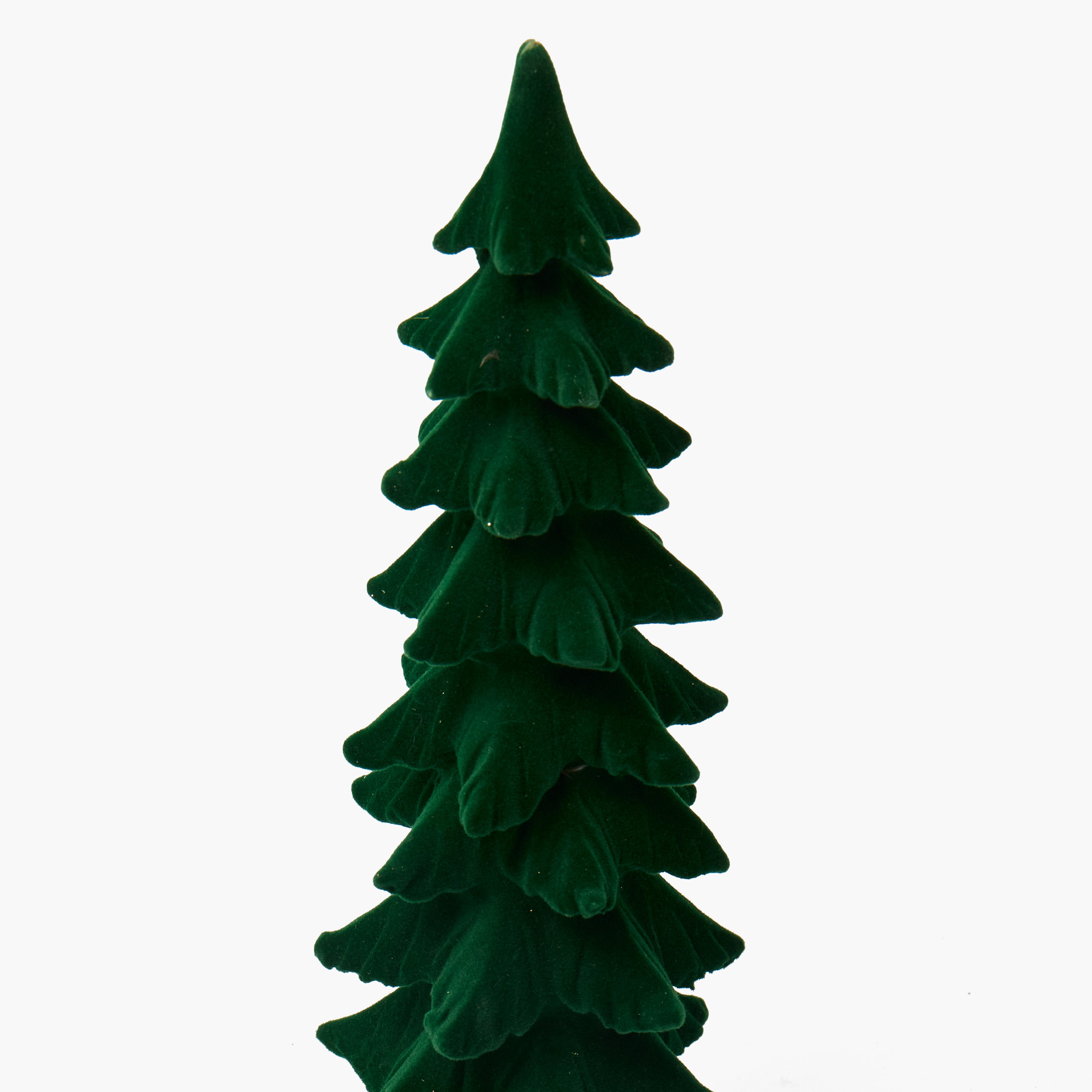 Forest Green Flocked Alpine Tree (Pair)
