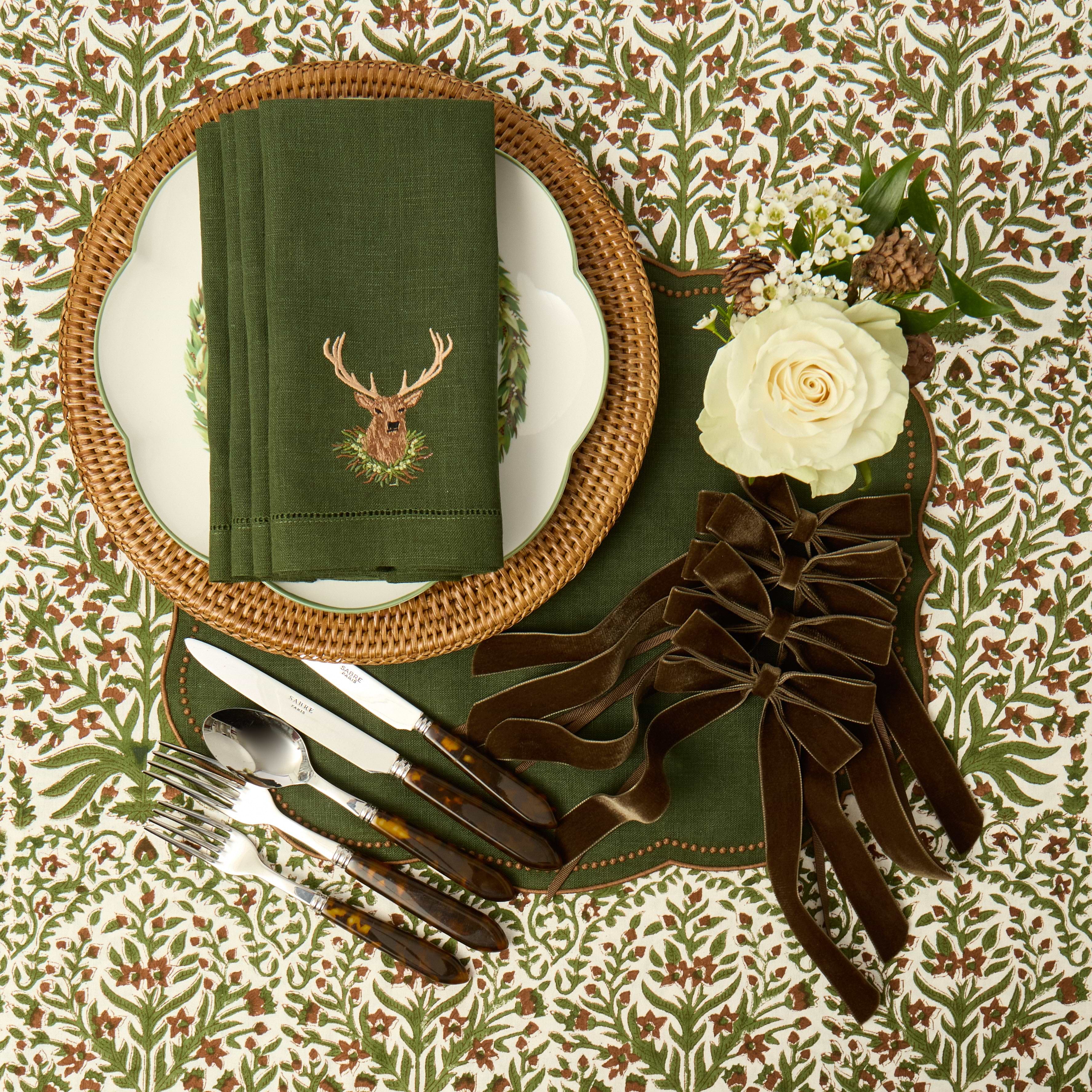 Chocolate & Olive Ethel Tablecloth
