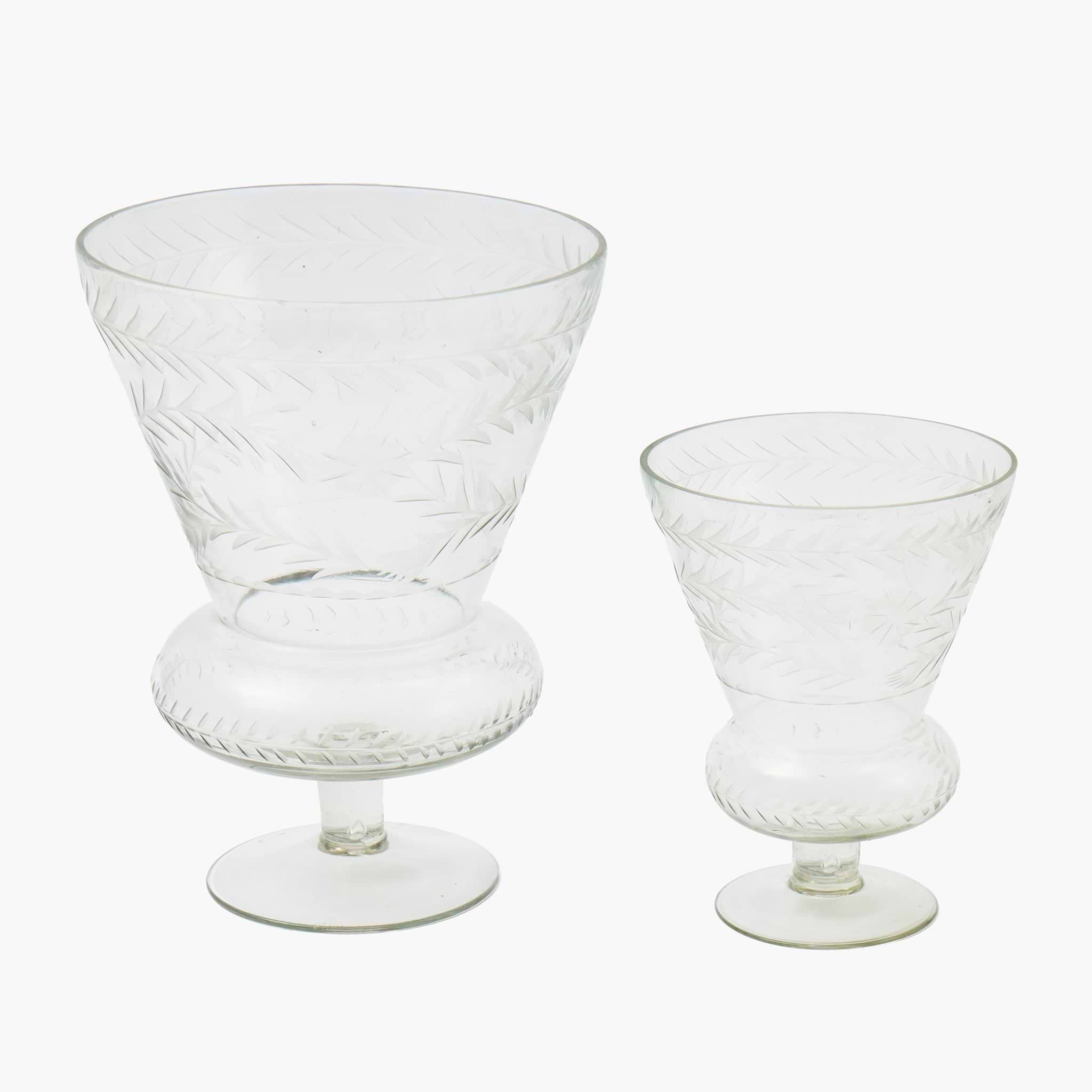 Veronica Engraved Glass Vase
