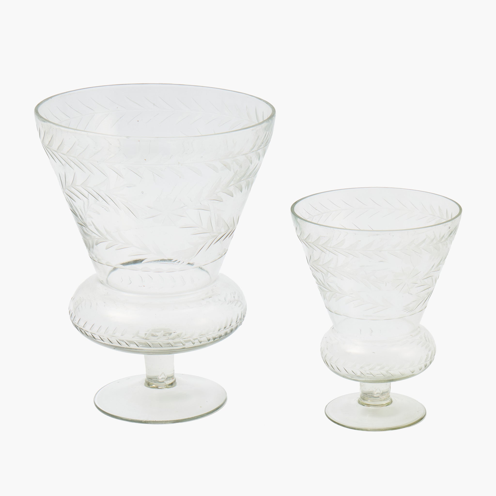 Veronica Engraved Glass Vase