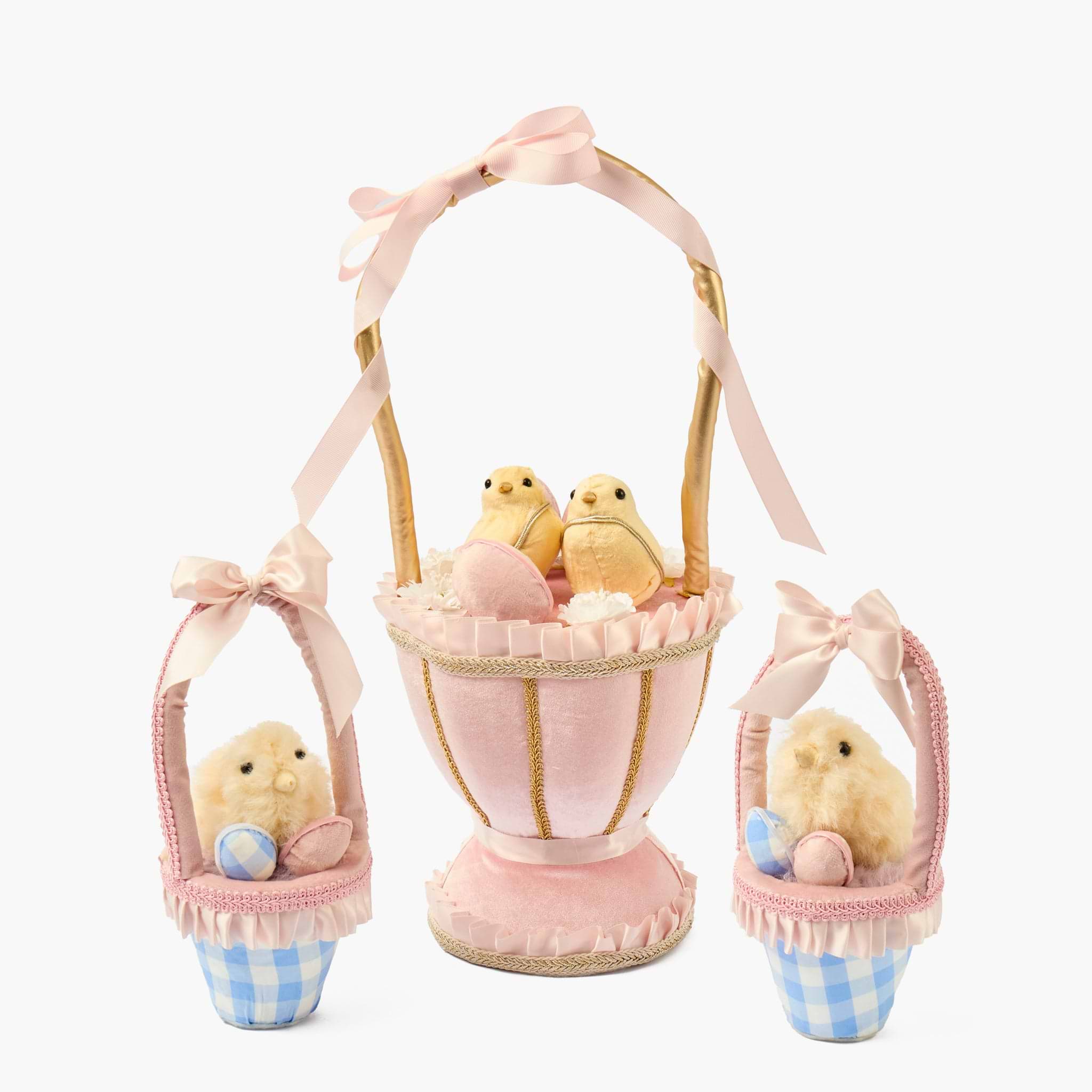 Easter Egg Basket with Chicks