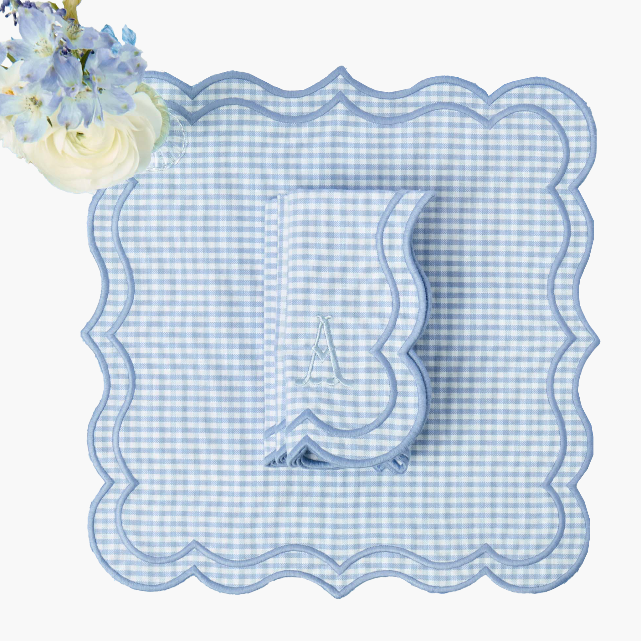 Blue Eloise Gingham Napkins (Set of 4)