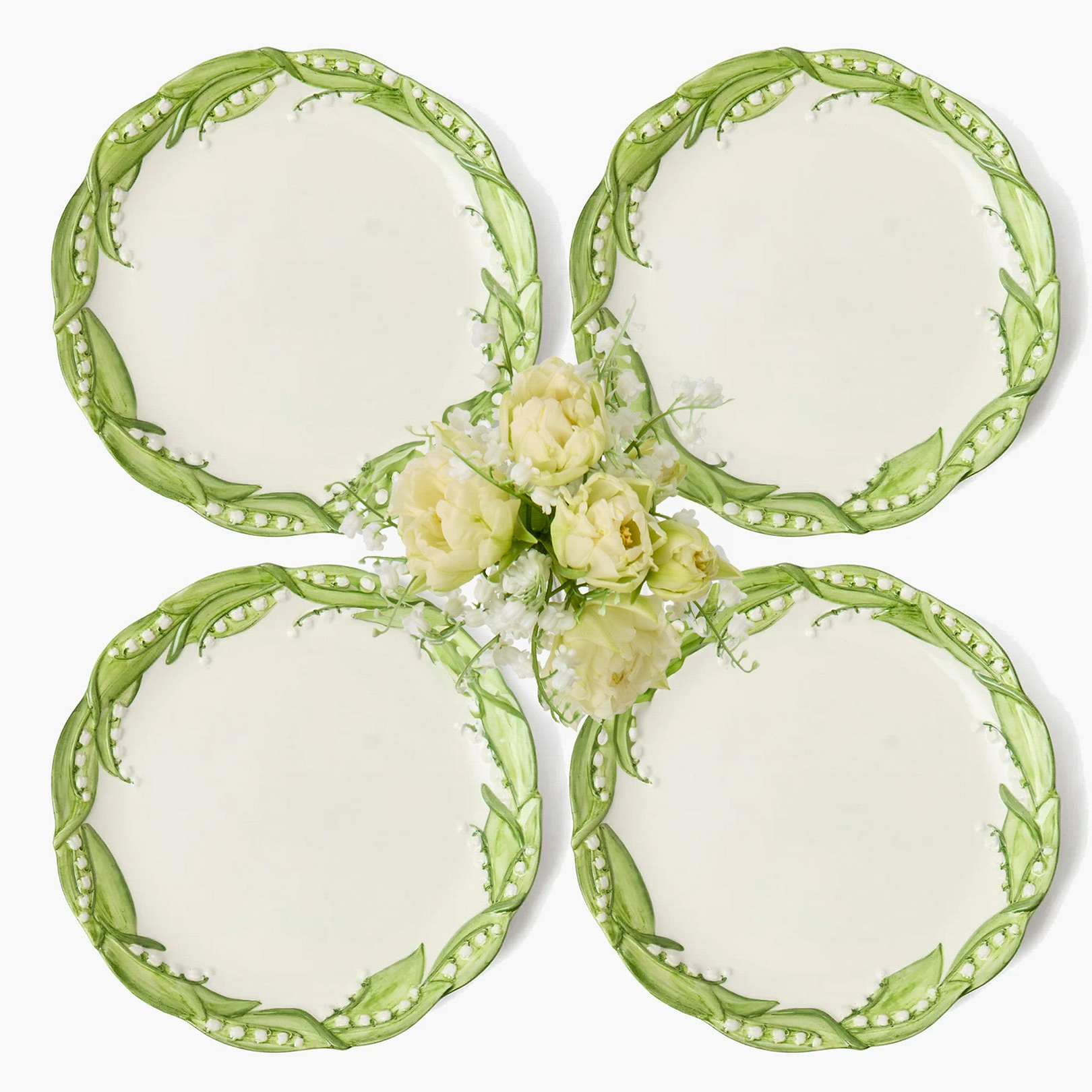 食器 Lily Lily of the Valley Dinner Plates (Set of 4)