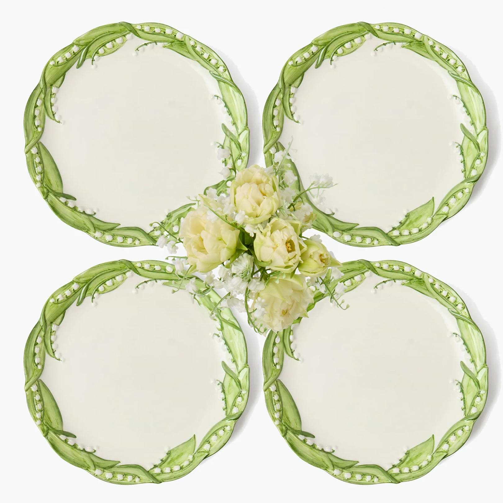 Lily of the Valley Dinner Plates (Set of 4)