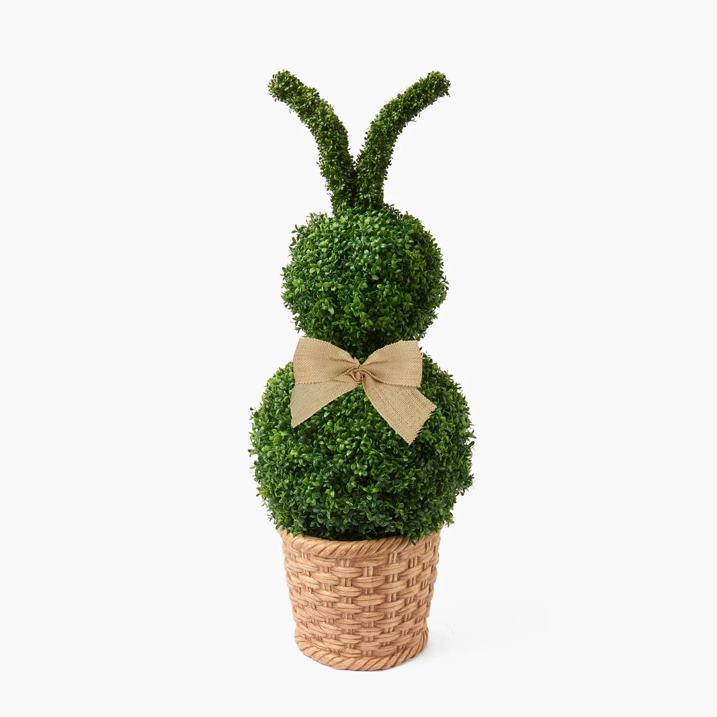 Extra Large Faux Boxwood Rabbit