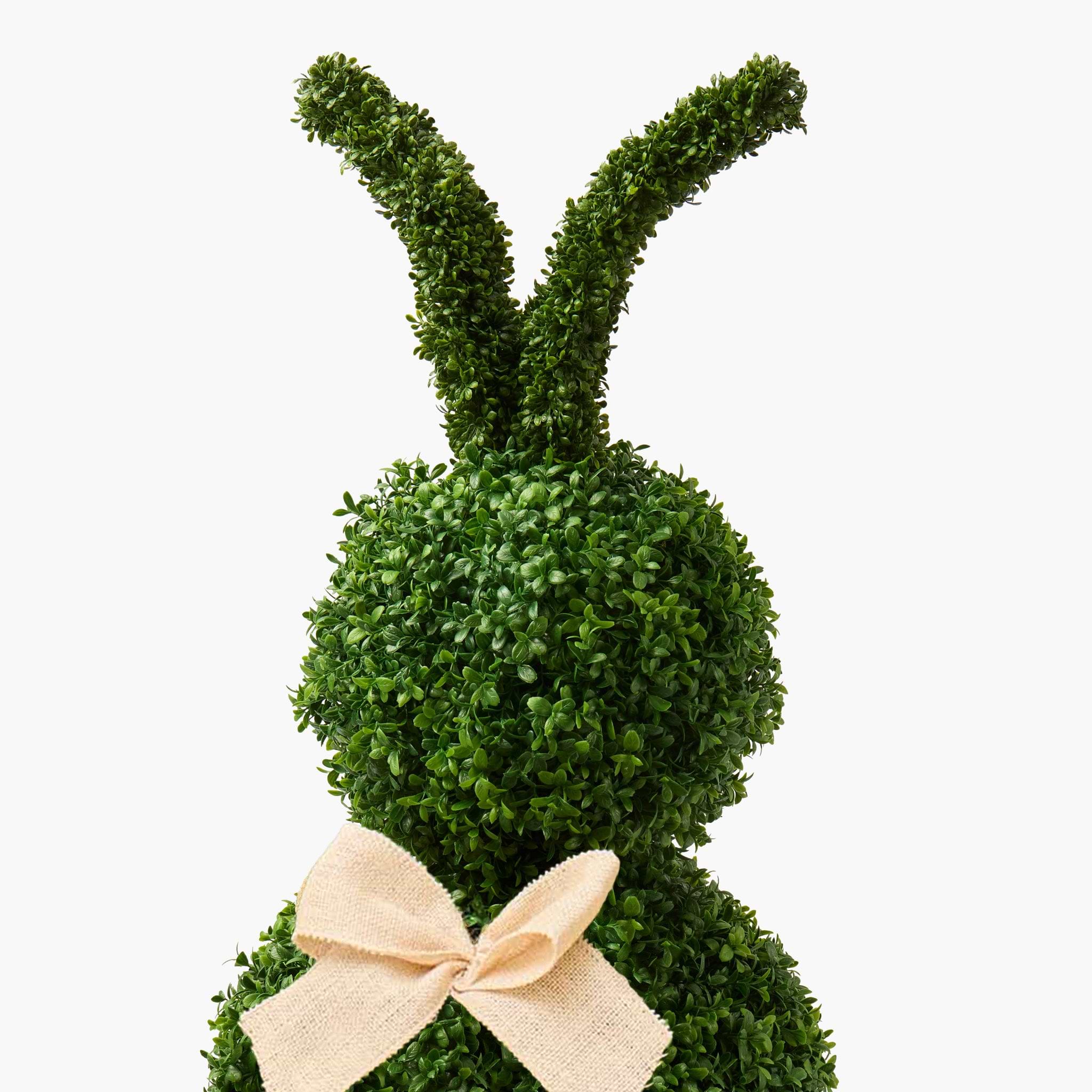 Extra Large Faux Boxwood Rabbit