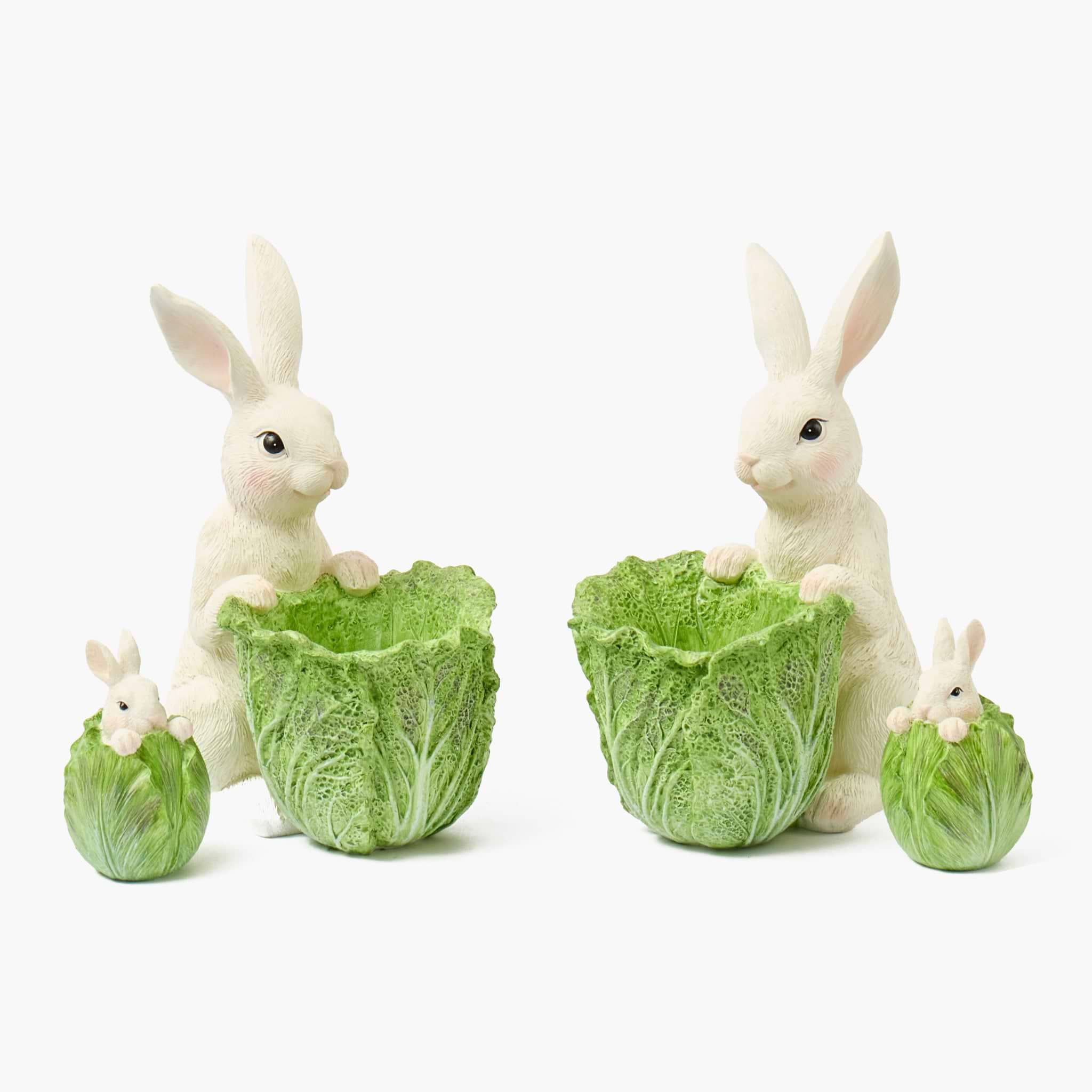 Cabbage Bunny Bowls (Pair)