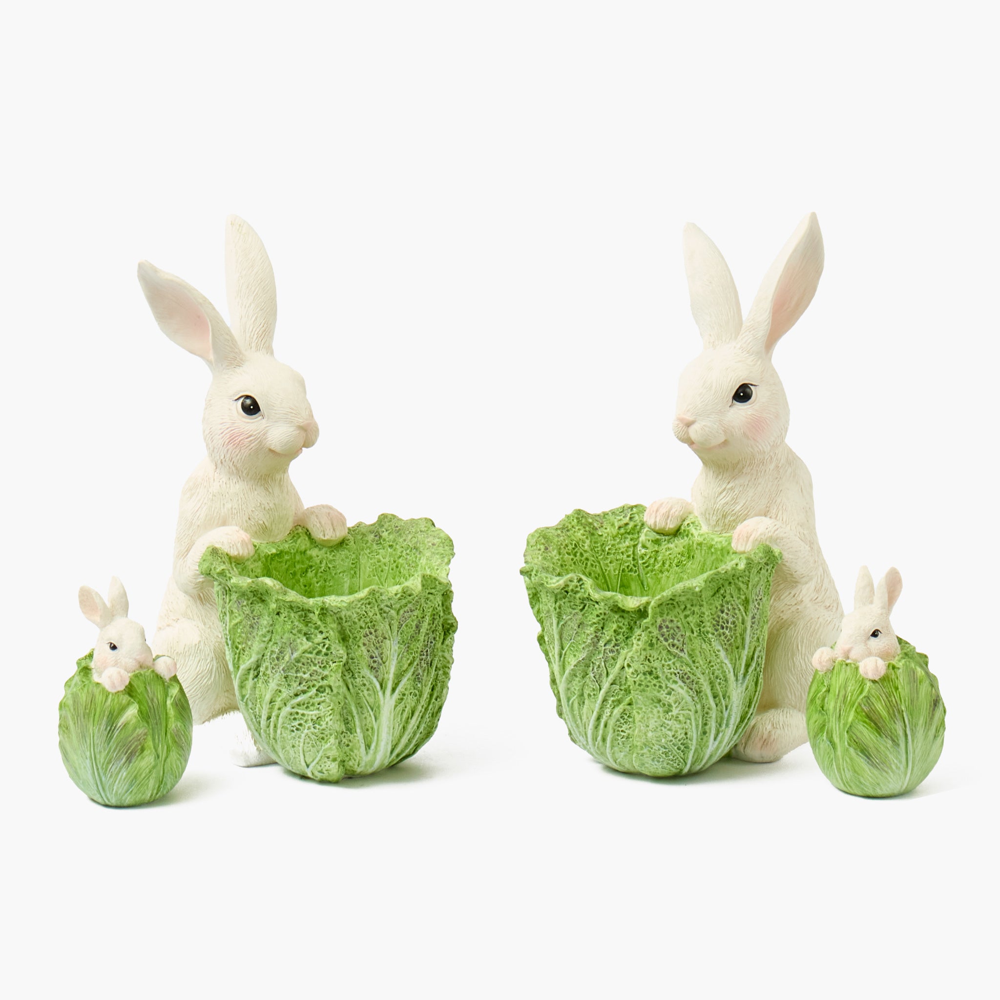 Cabbage Bunny Bowls (Pair)