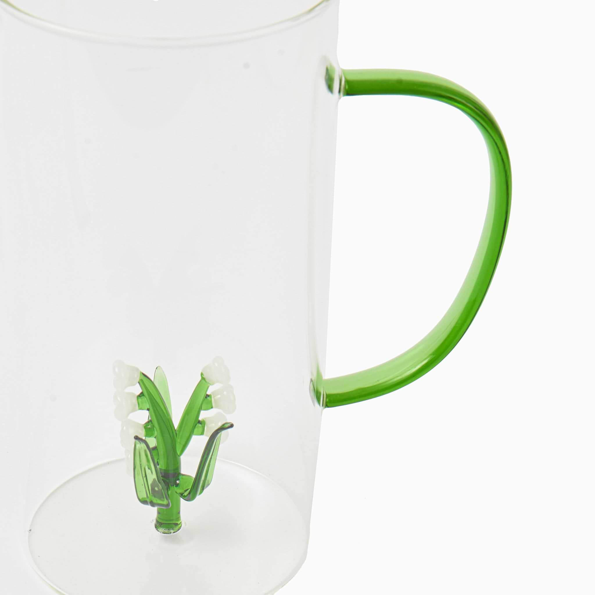 Lily of the Valley Glass Jug