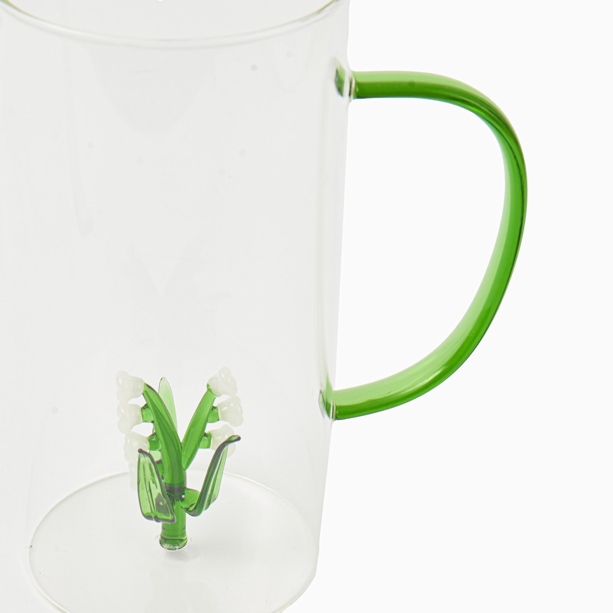 Lily of the Valley Glass Jug