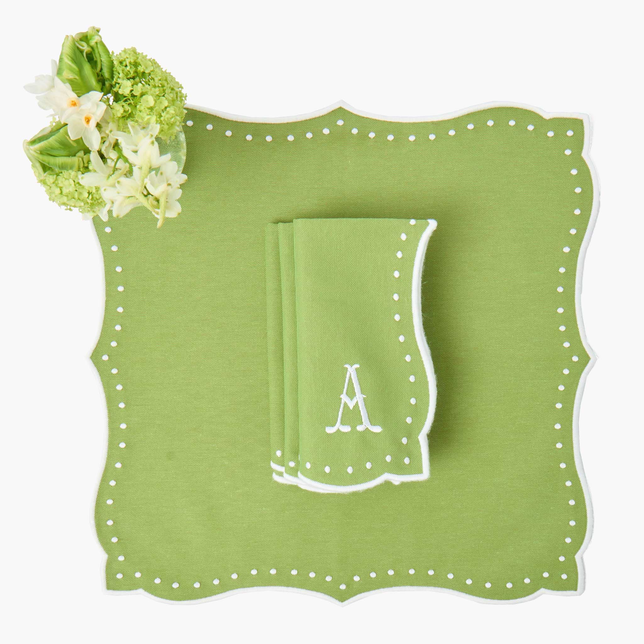 Green Celestria Napkins (Set of 4)