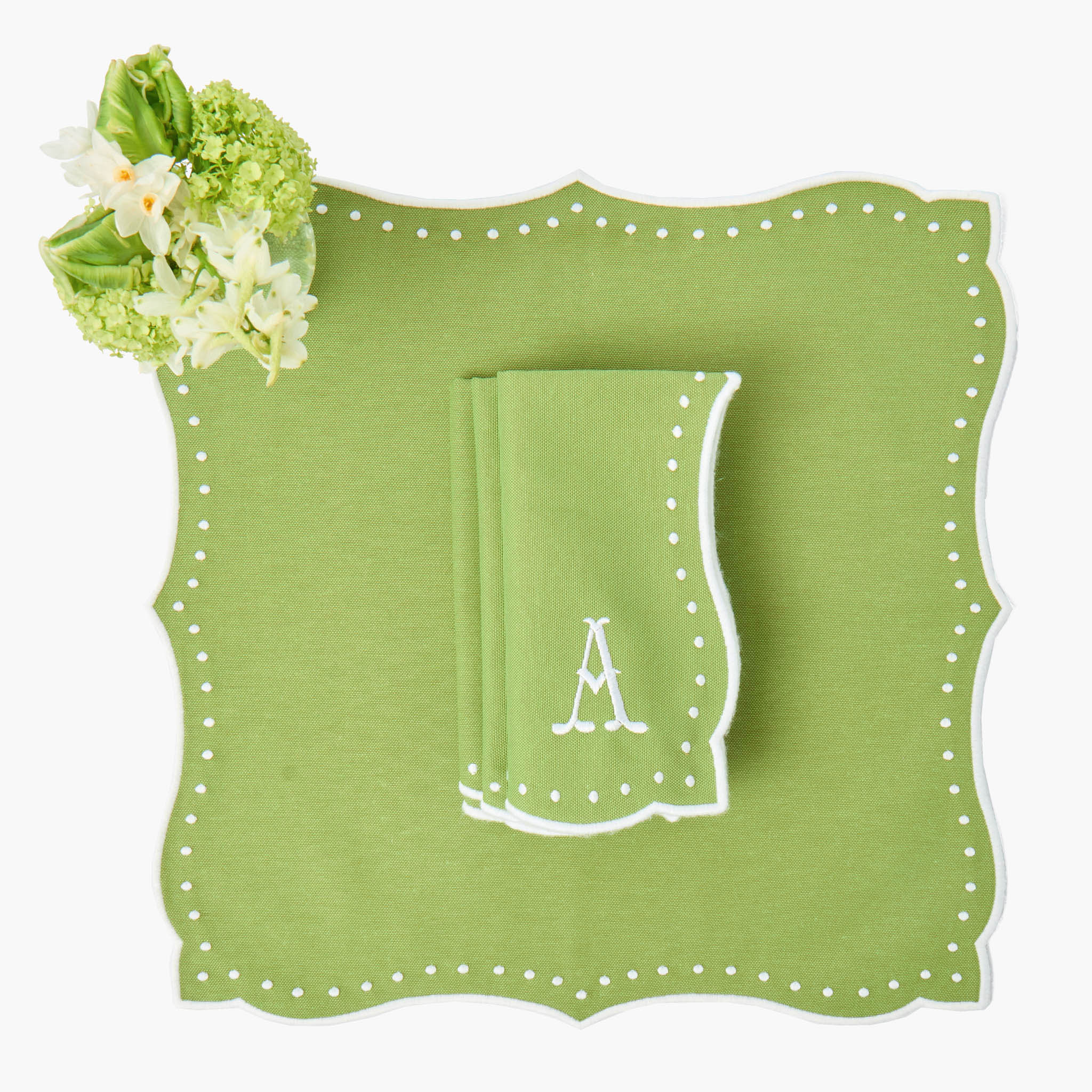 Green Celestria Napkins (Set of 4)