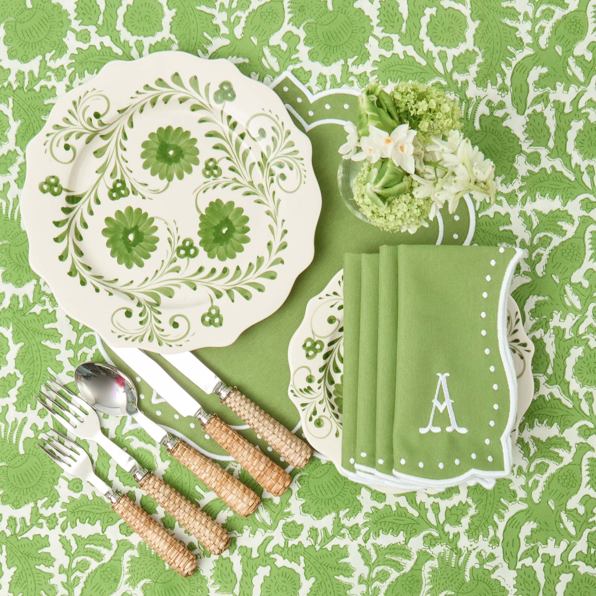 Evergreen Flowers Dinner Plate