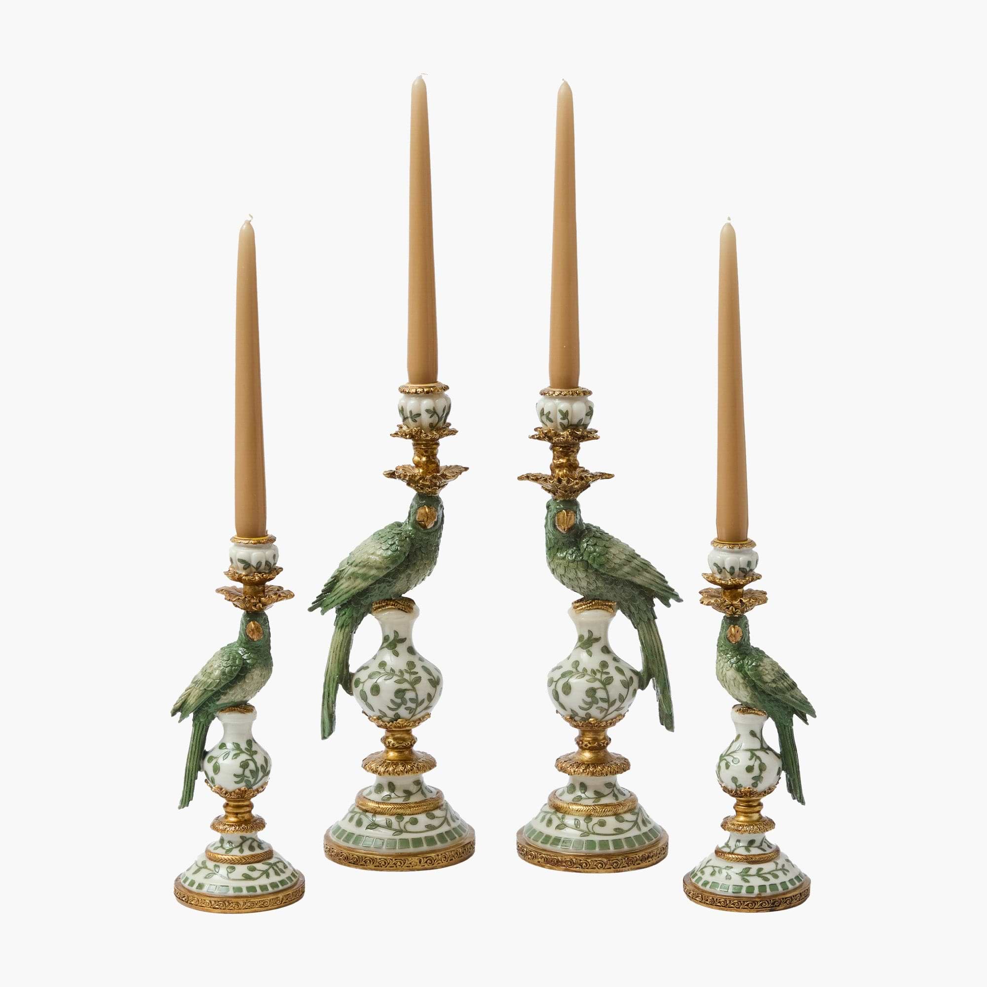 Olive Green Parrot Candle Set (Sand)