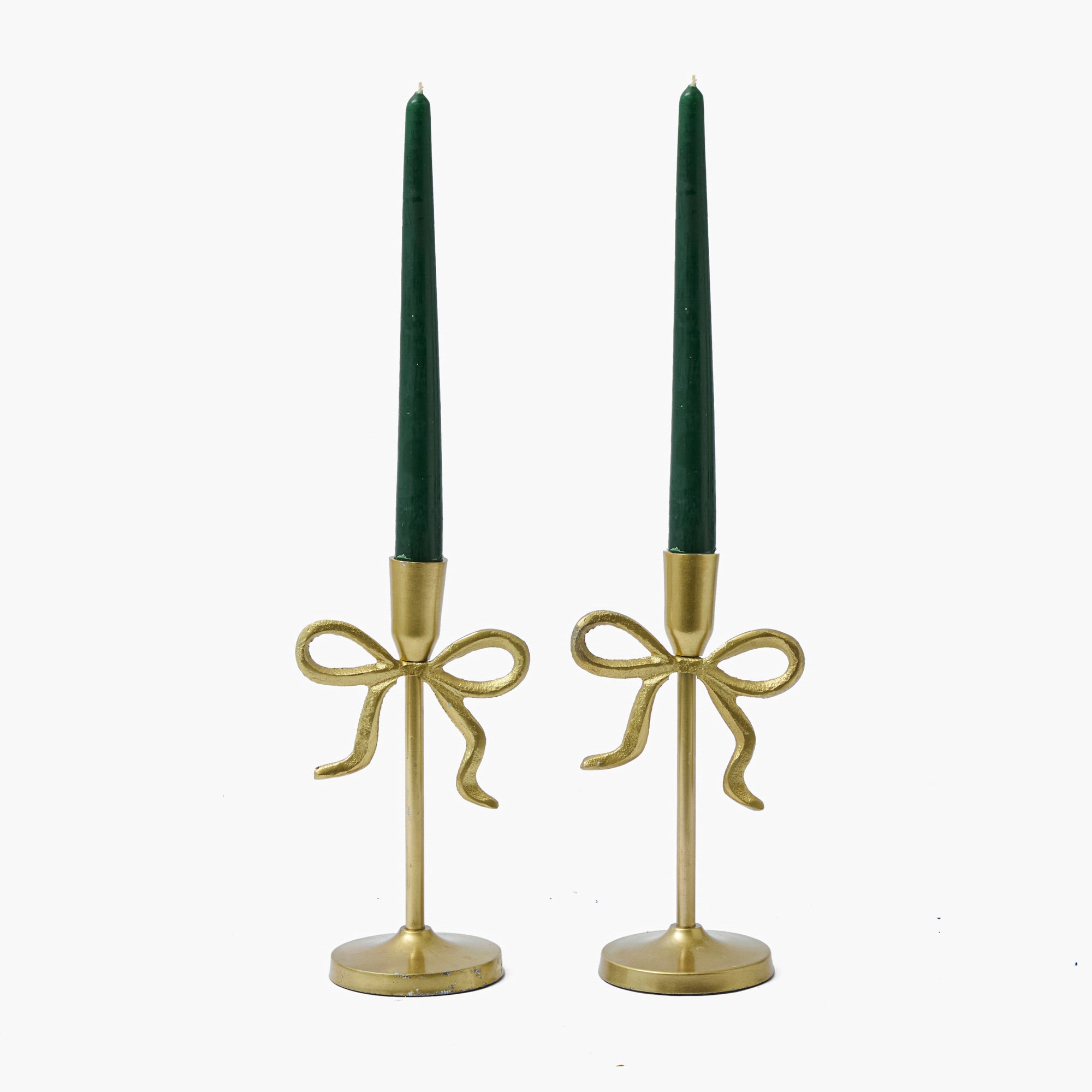 Gold Bow Candle Holder (Pair)