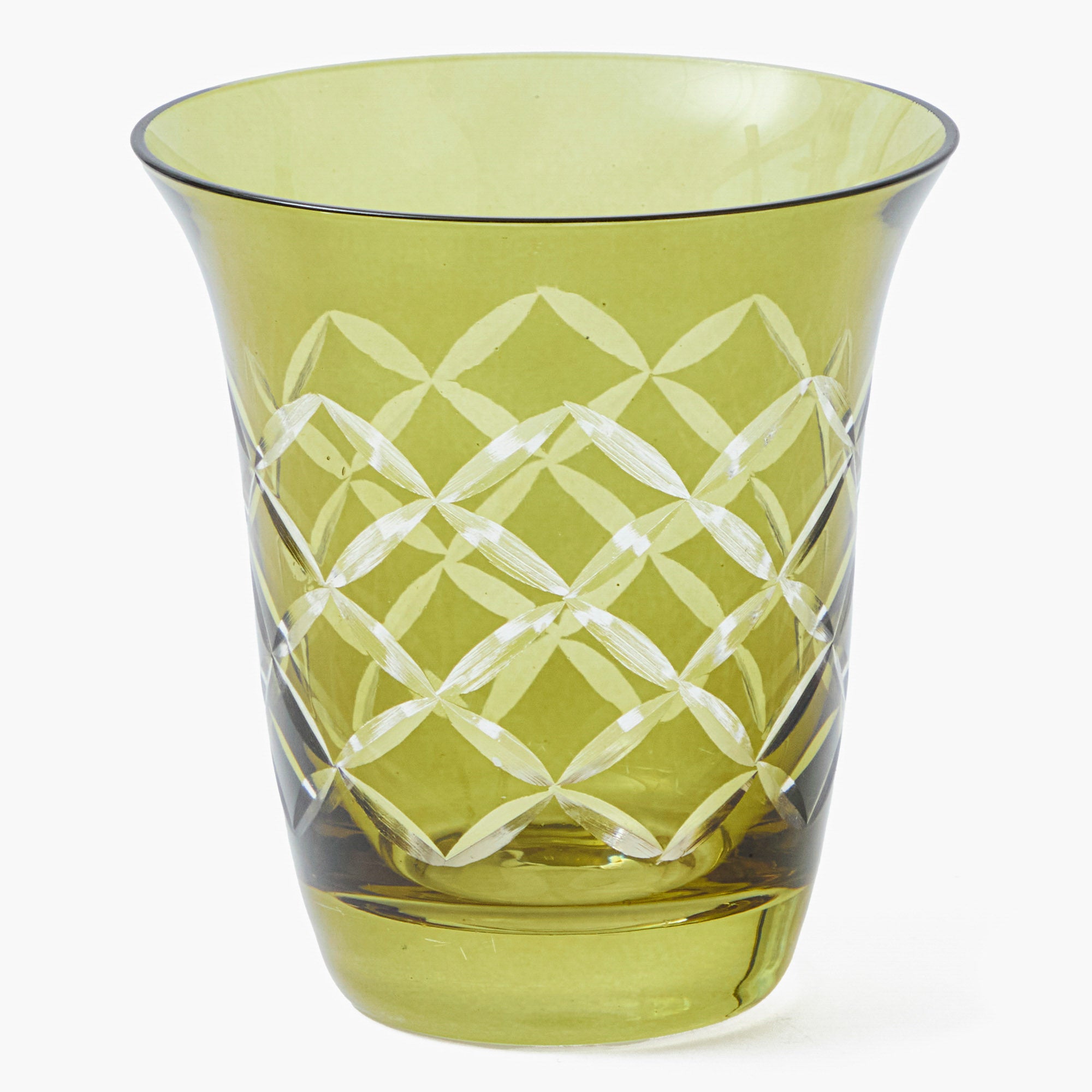 Olive Engraved Water Glasses (Set of 4)