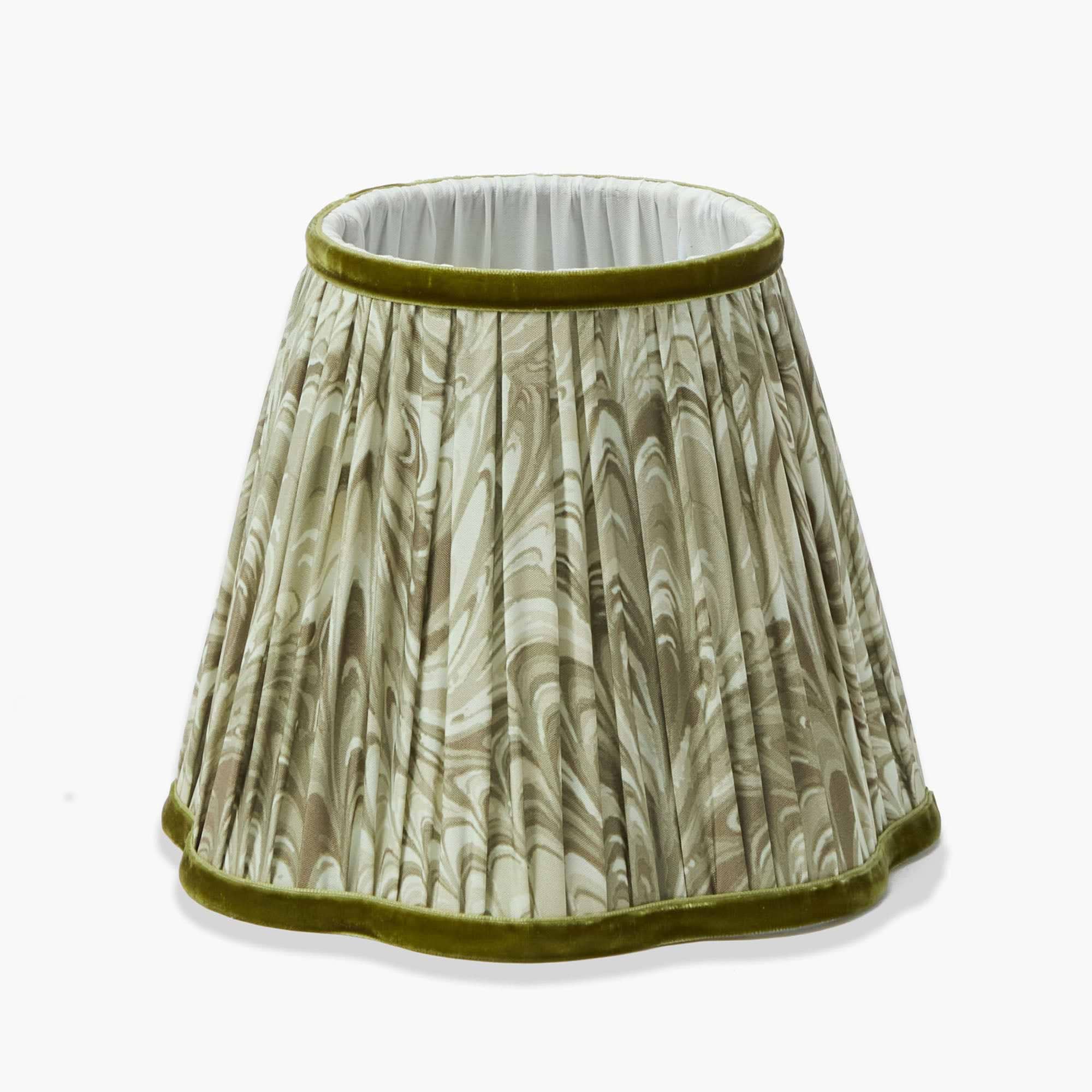Olive Marbled Lampshade (18cm)