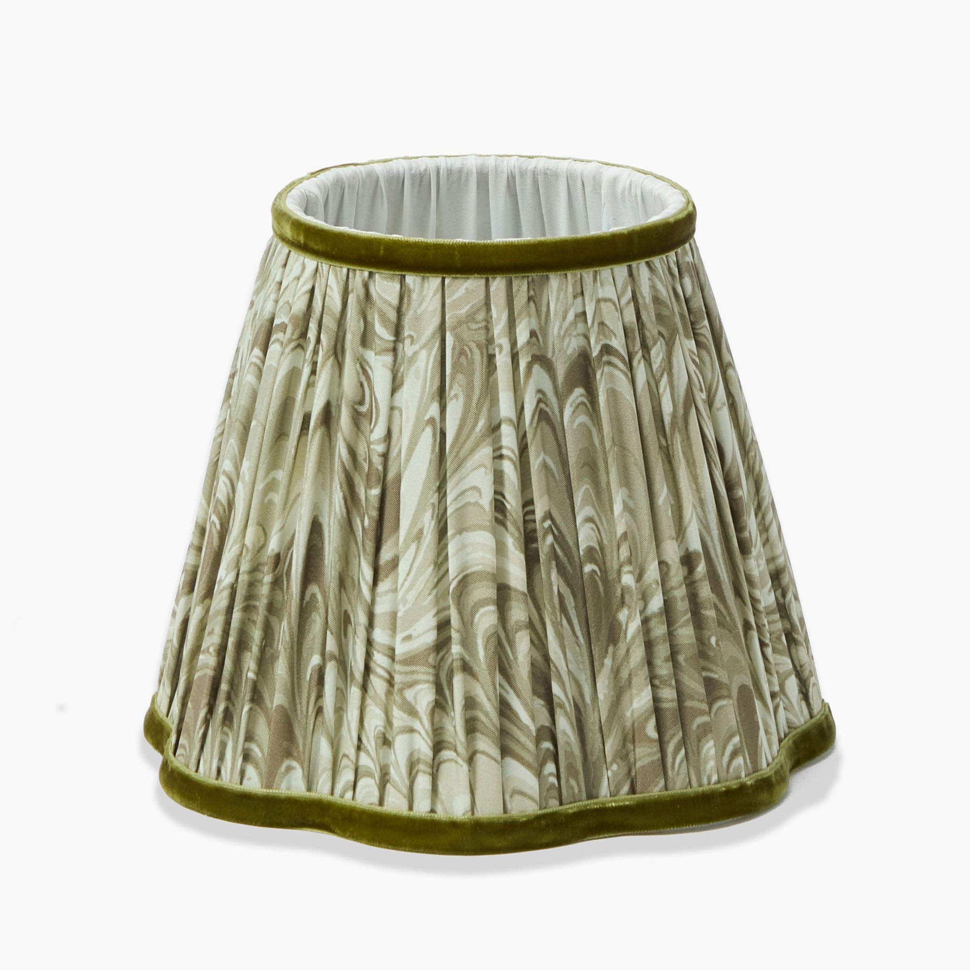 Olive Marbled Lampshade (18cm)