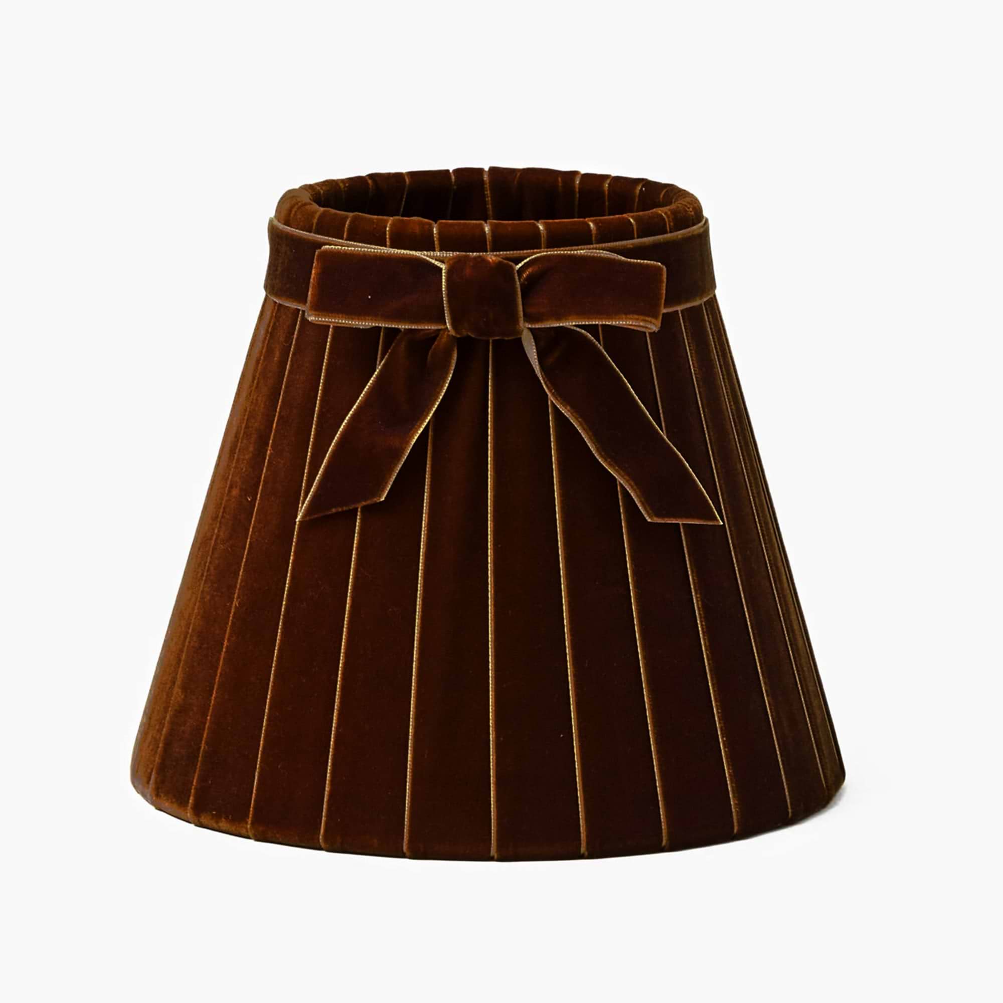 Stag Rechargeable Lamp with Chocolate Velvet Bow Shade (18cm)
