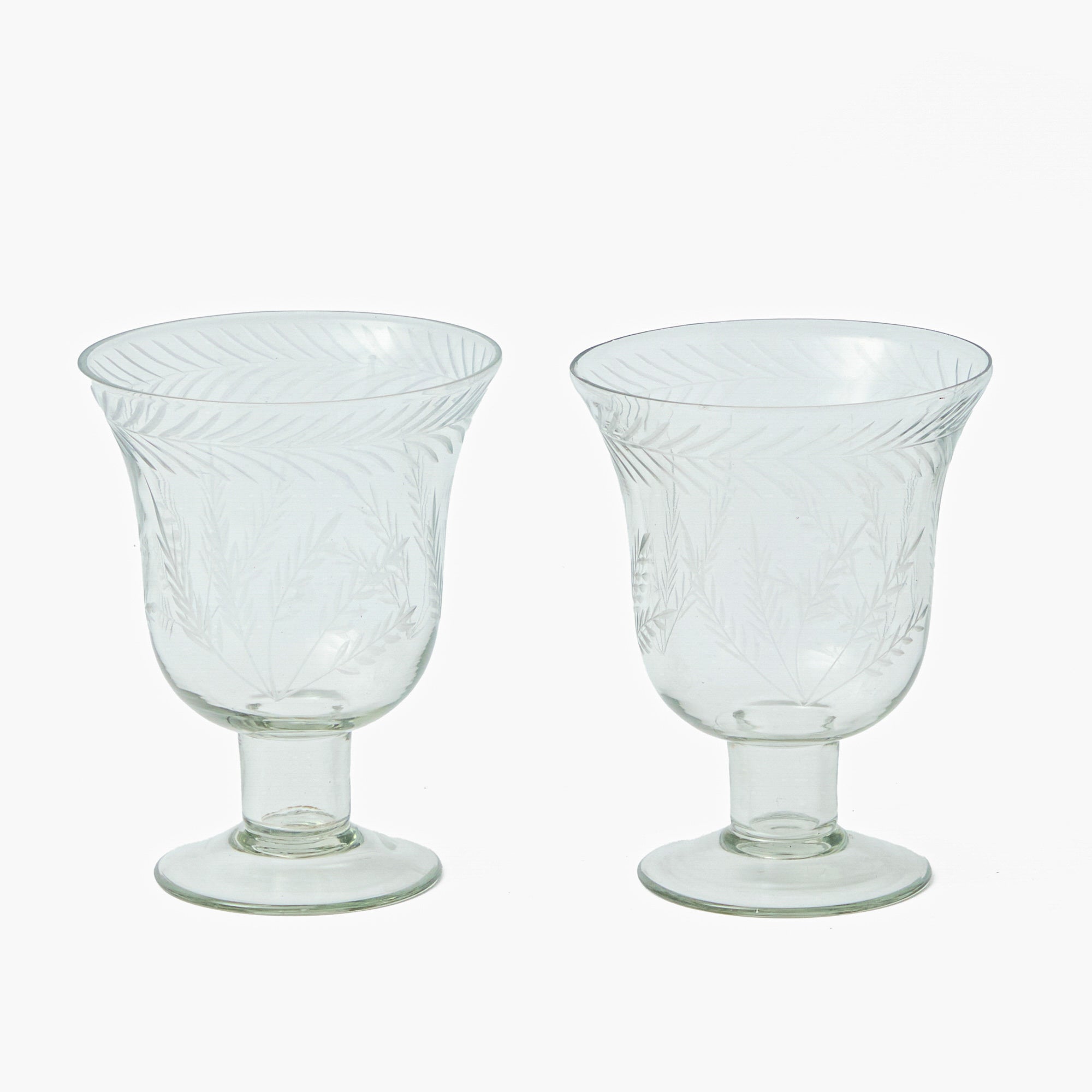 Astrid Engraved Glass Vase (Pair)