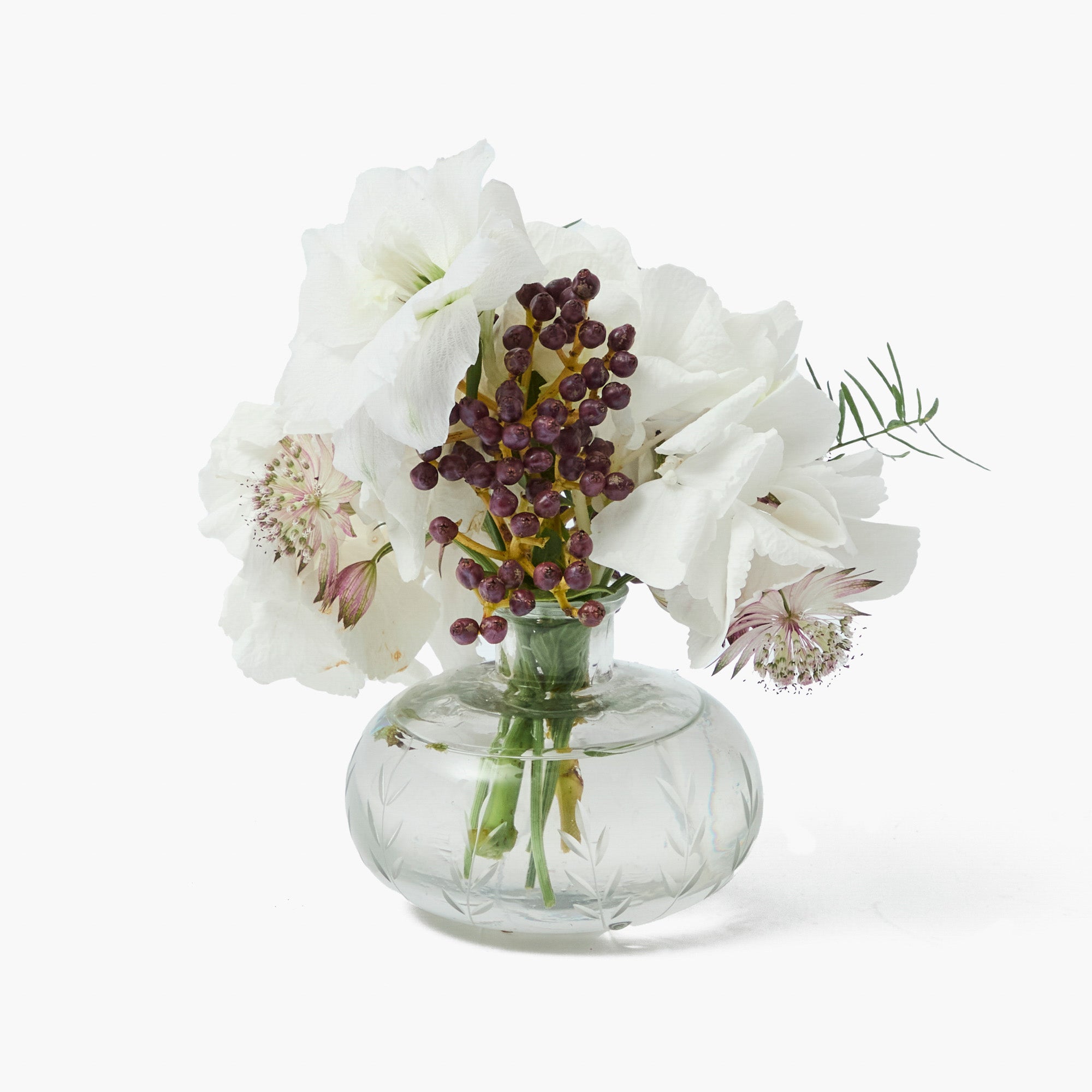 Engraved Vases (Trio)