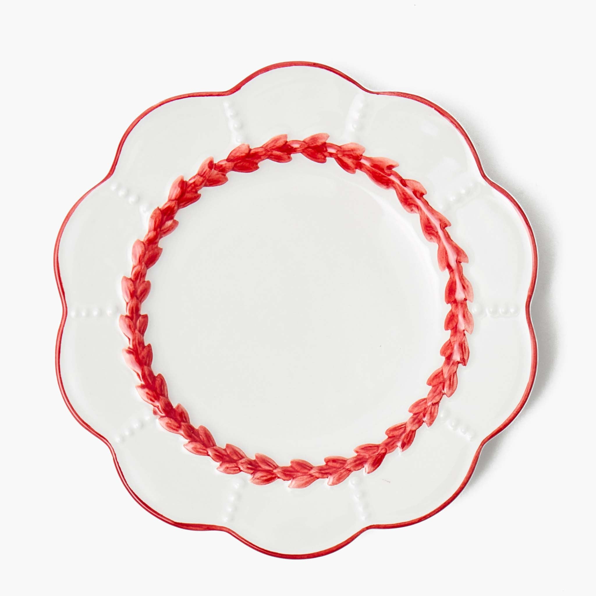 Red Laurel Starter Plates (Set of 4)