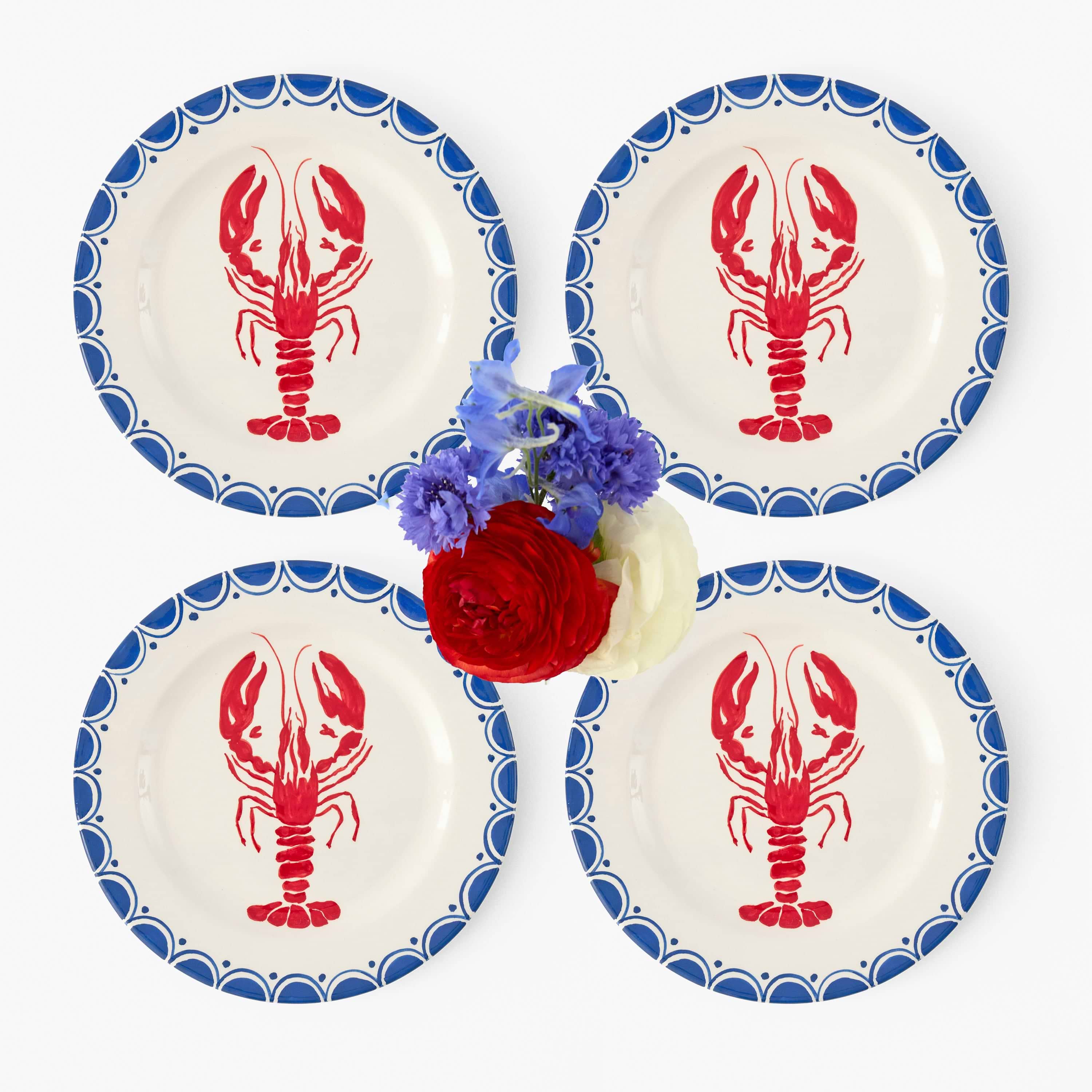 Lobster Starter Plates (Set of 4)