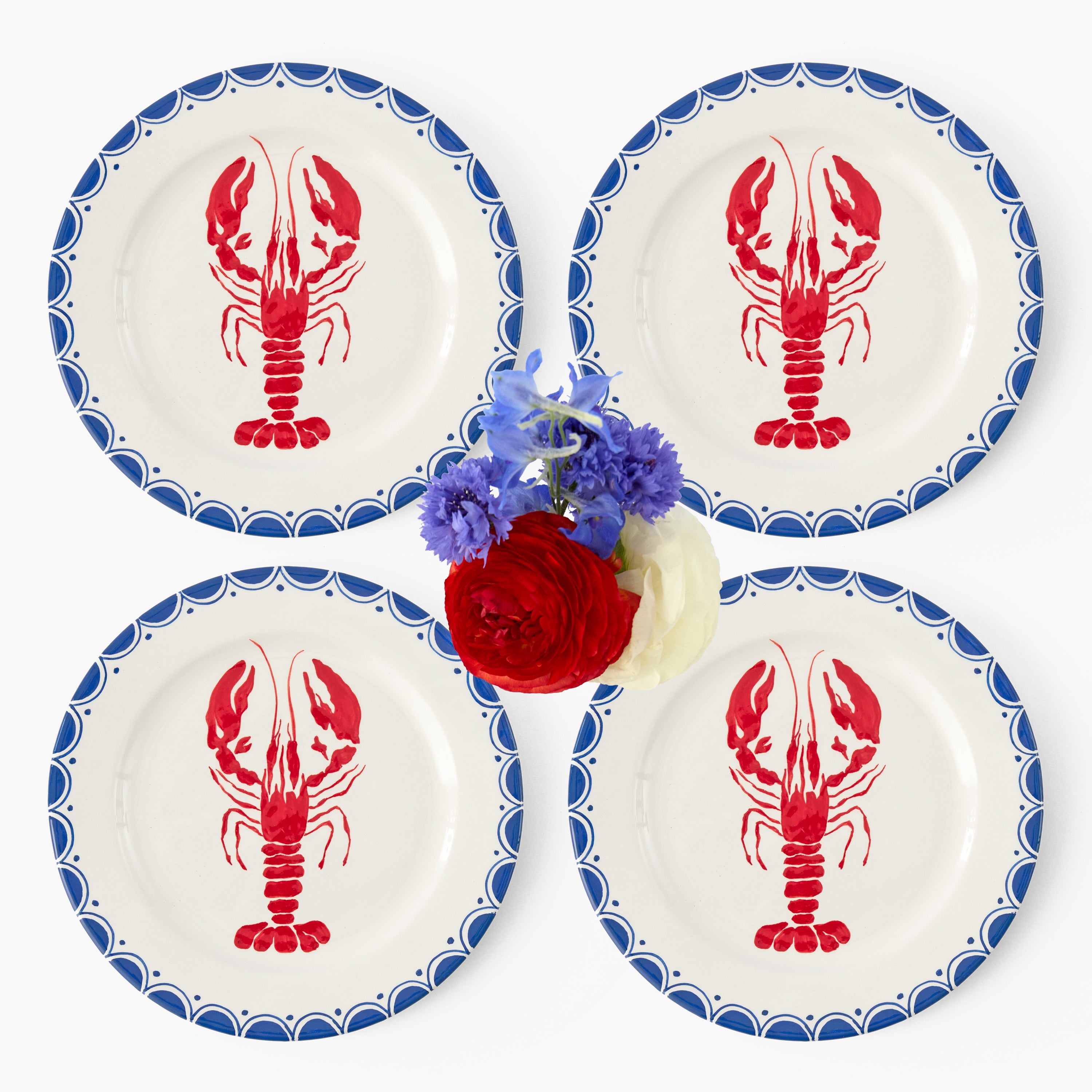 Lobster Dinner Plates (Set of 4)