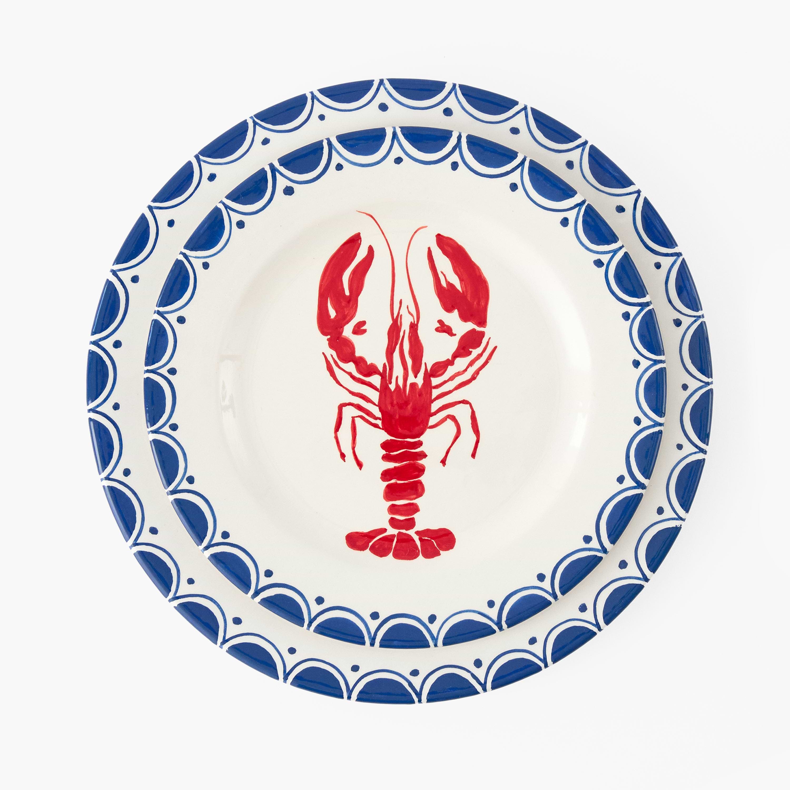 Lobster Dinner & Starter Plates (Set of 8)