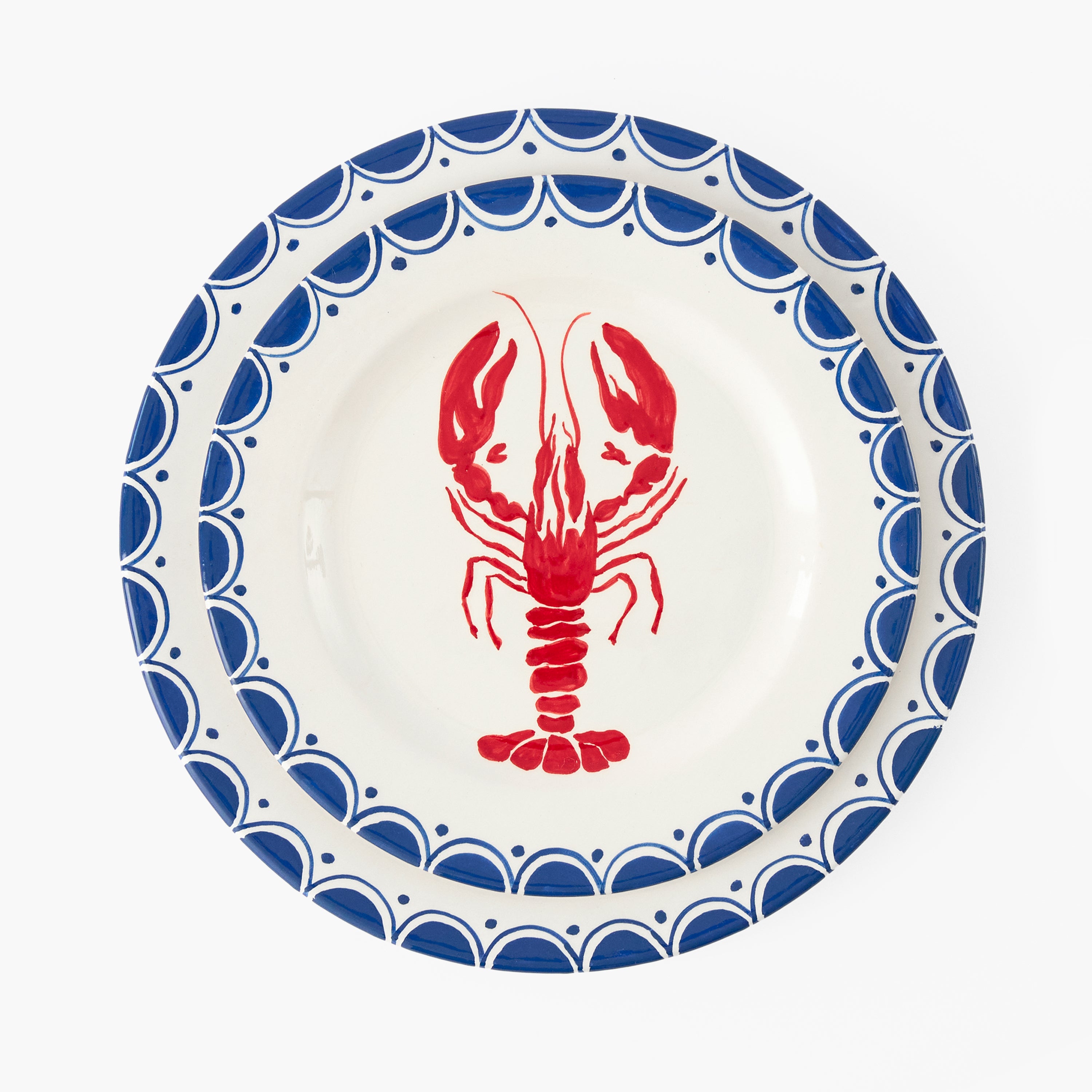 Lobster Dinner & Starter Plates (Set of 8)