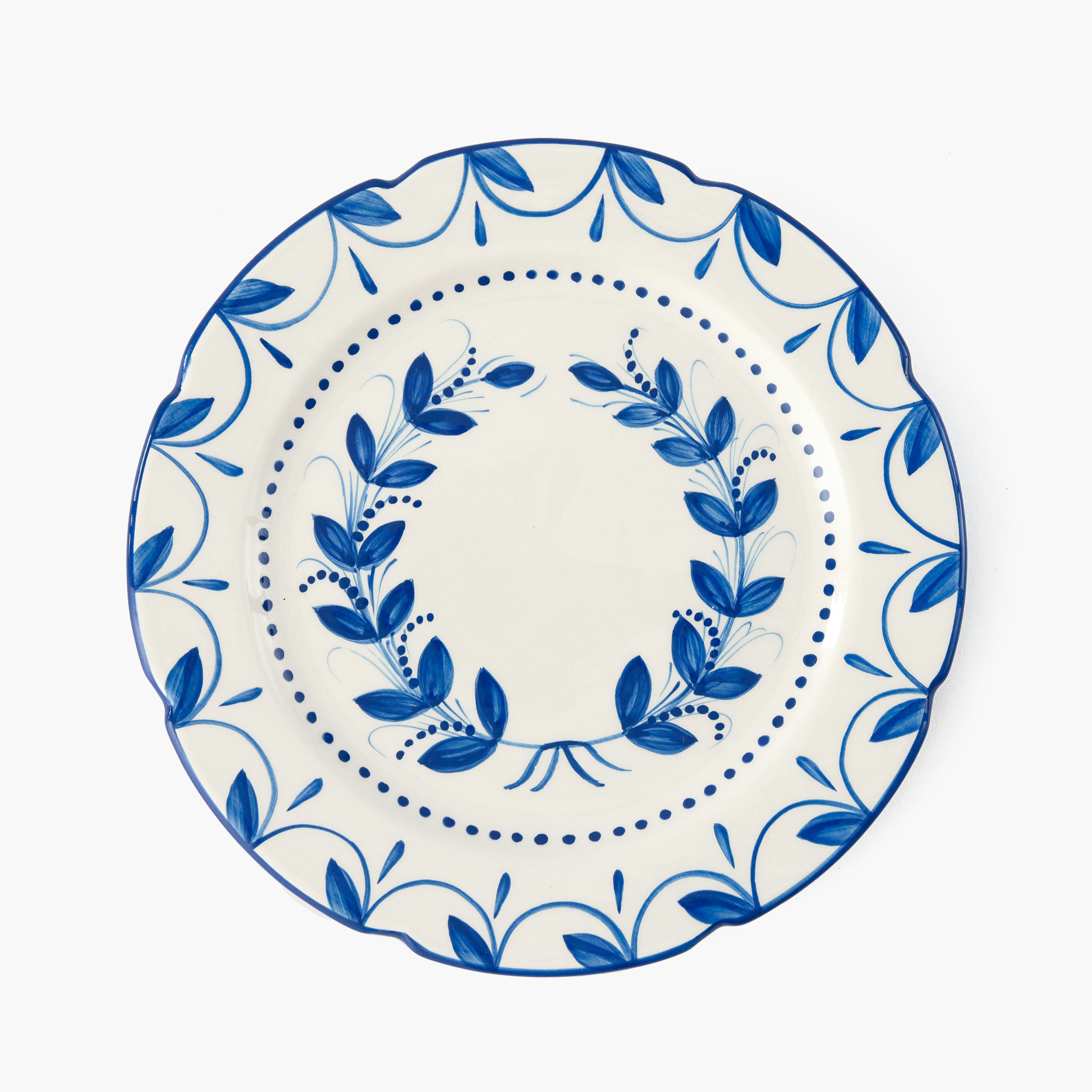 Elizabeth Blue Garland Dinner Plates (Set of 4)