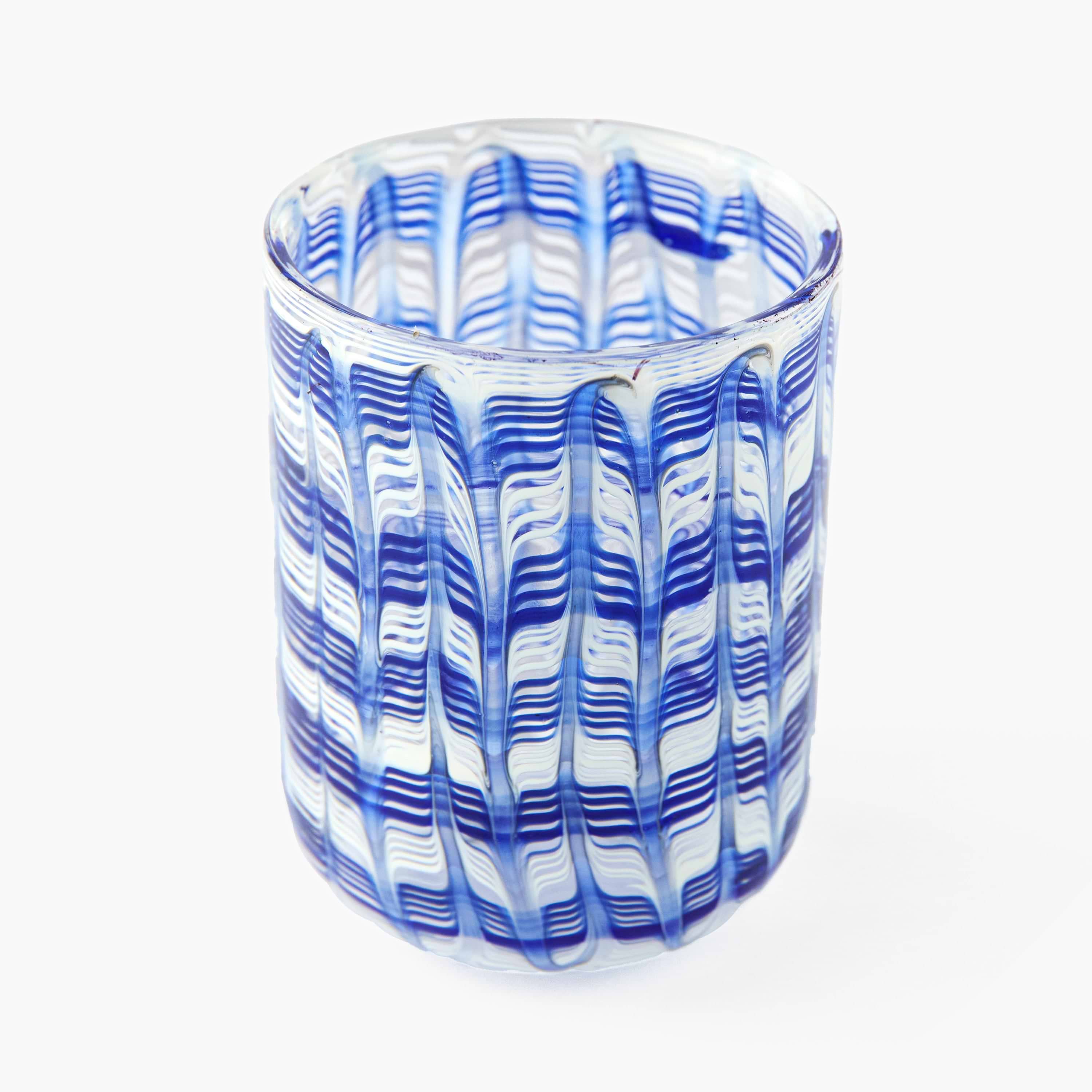 Blue Paloma Water Glasses (Set of 4)
