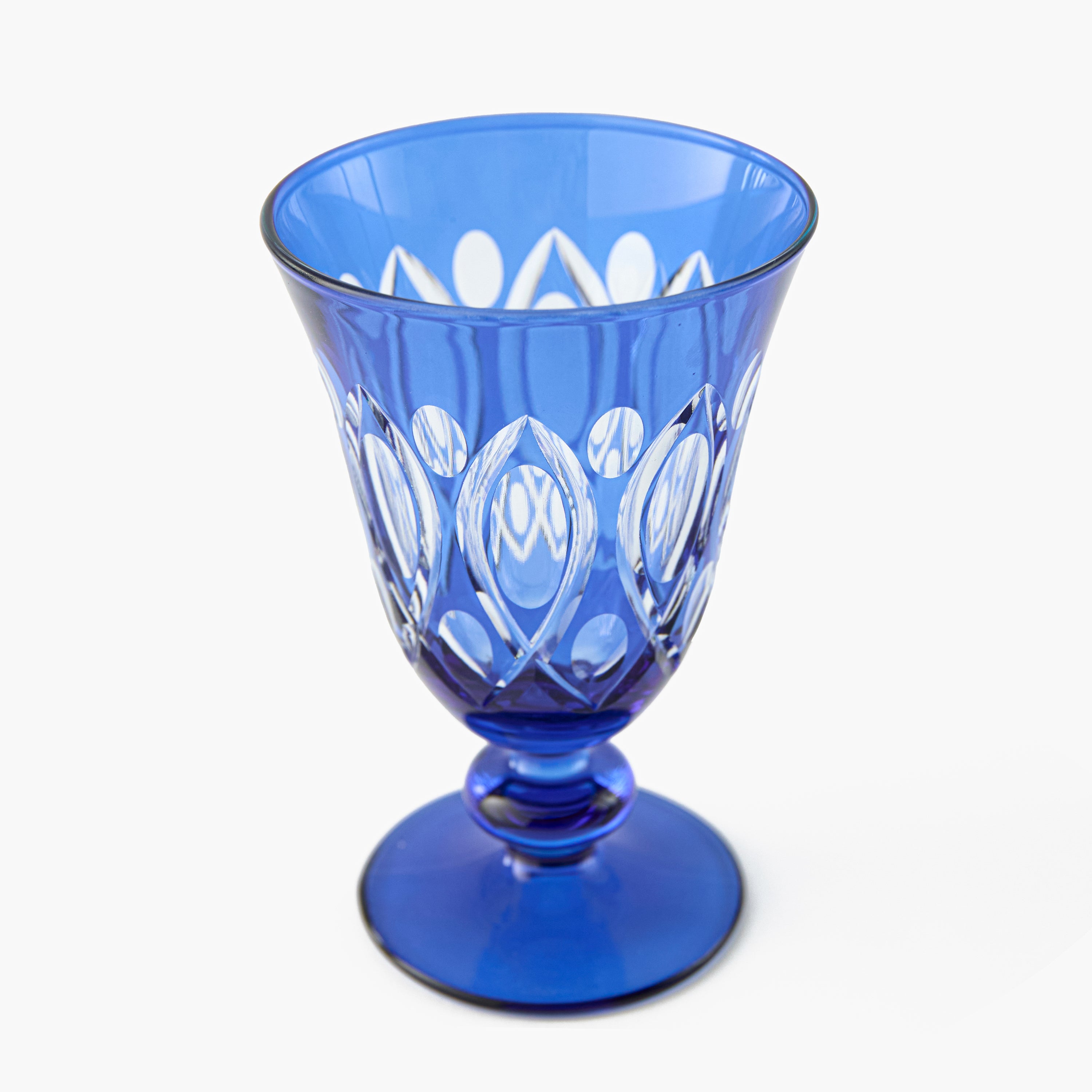 Cobalt Carolyn Engraved Glassware (Set of 8)