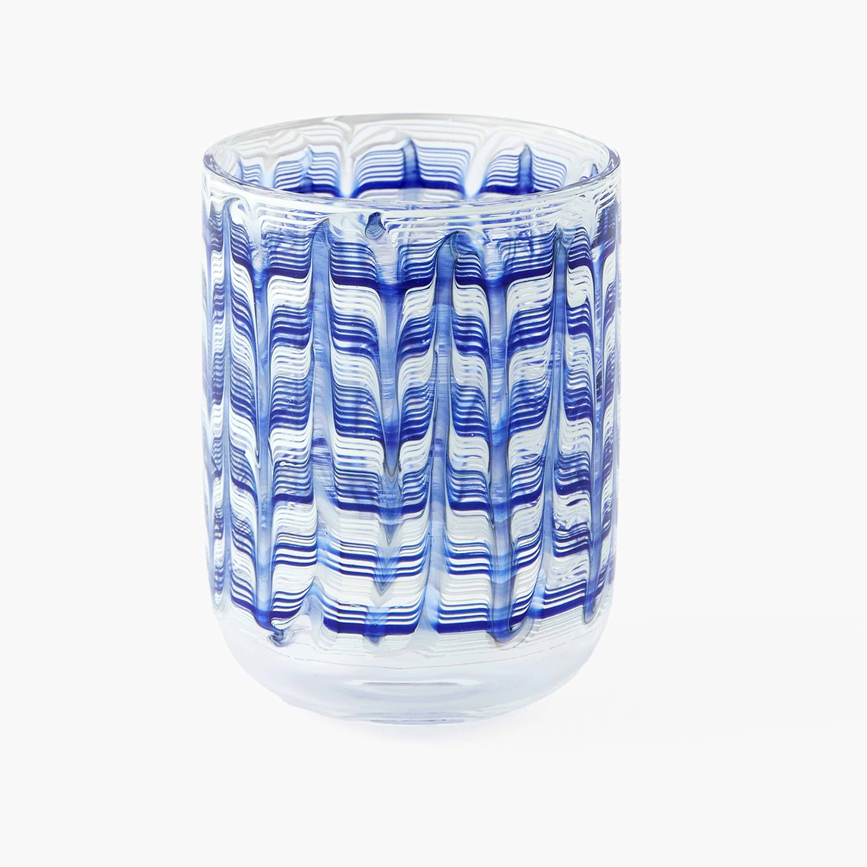 Blue Paloma Water Glasses (Set of 4)