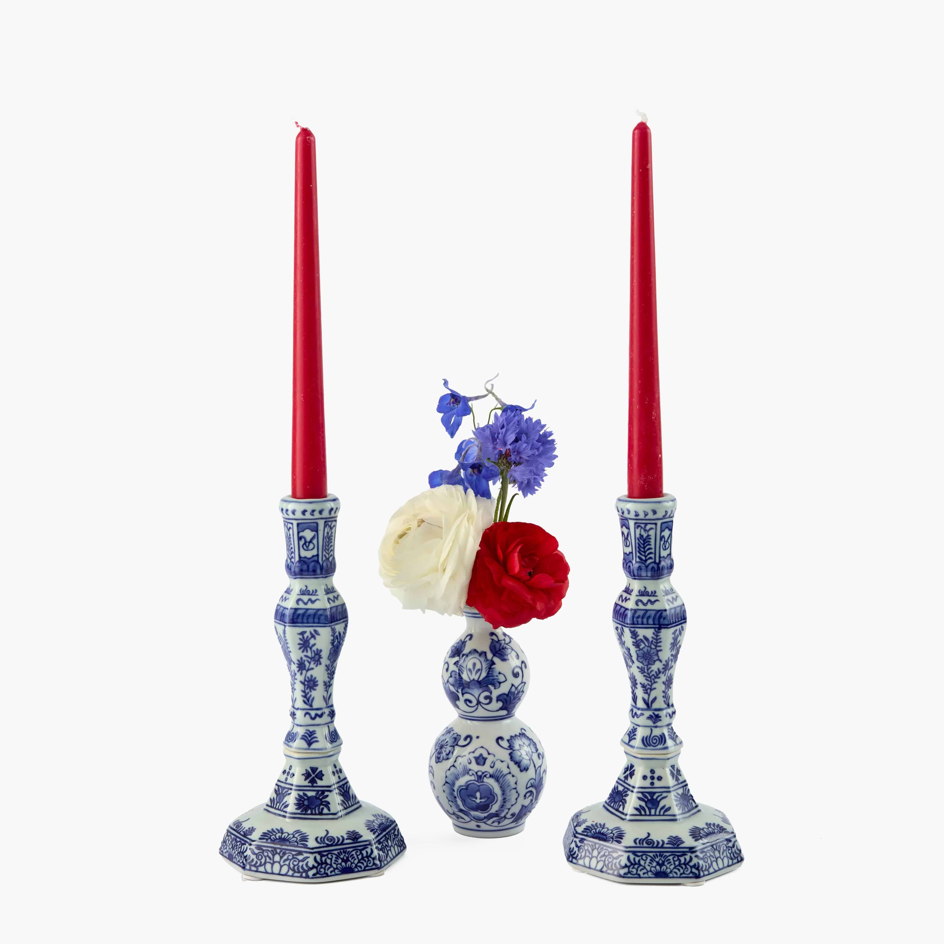 Red Berry Candles (Set of 8)