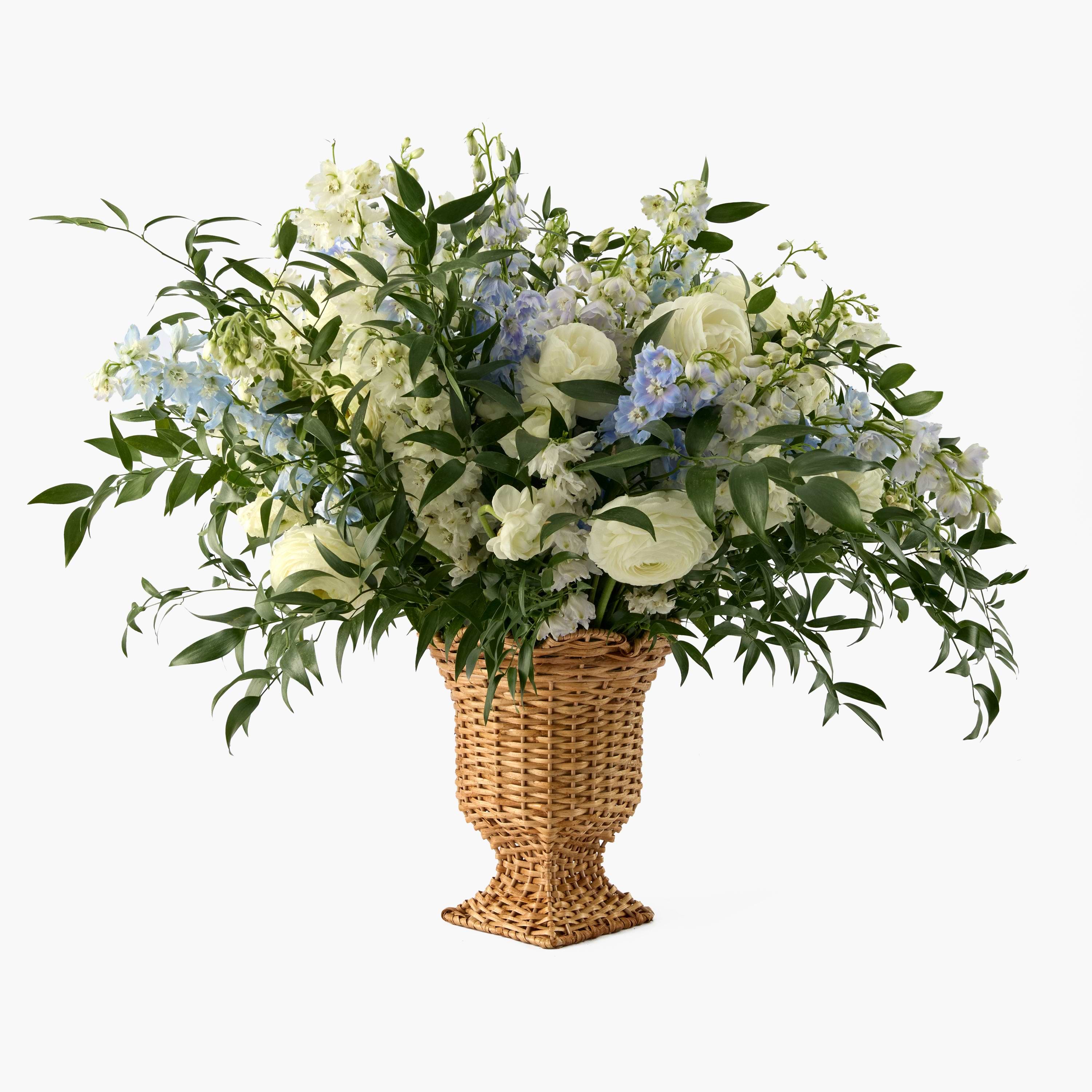 Small Rattan Urn Vase