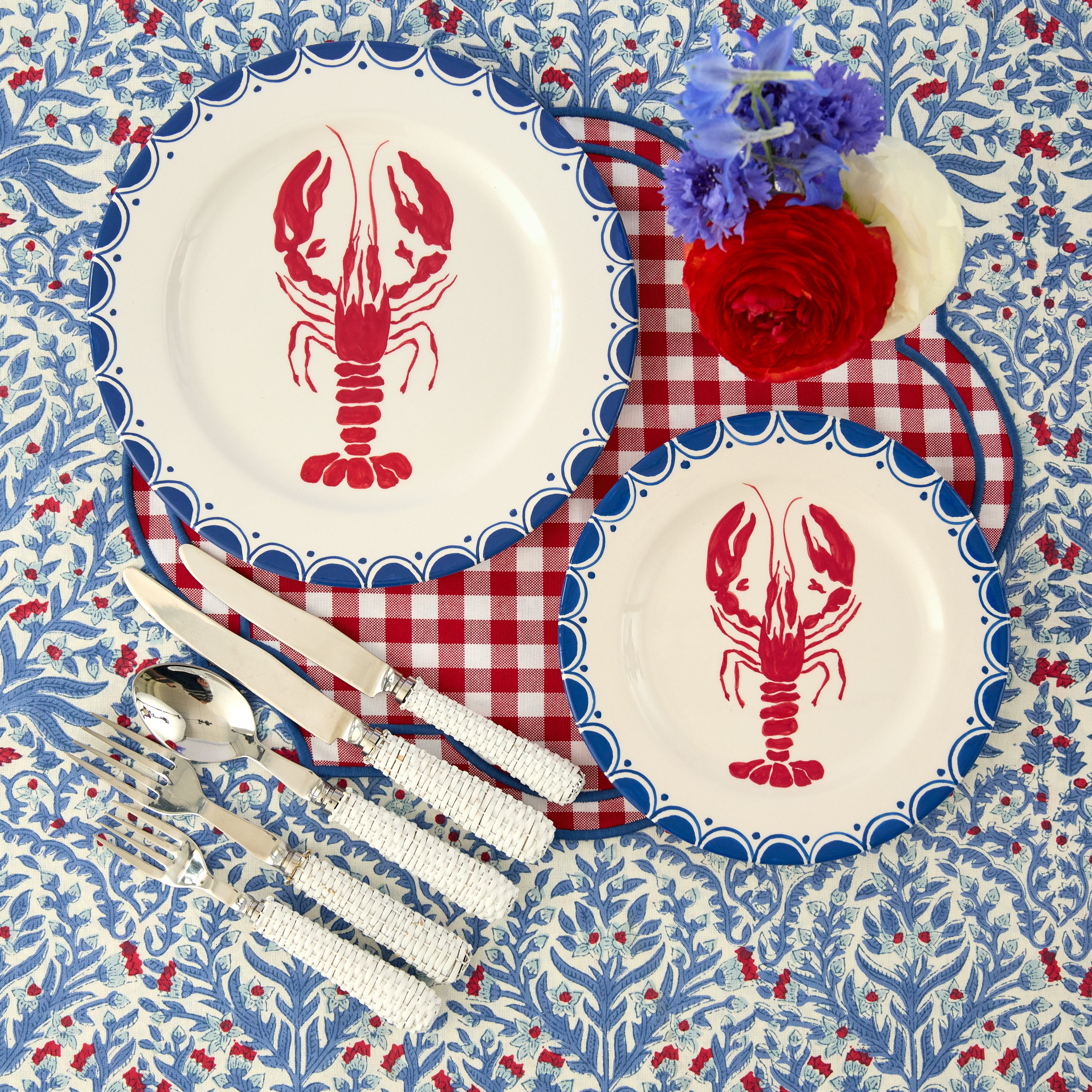 Lobster Dinner & Starter Plates (Set of 8)