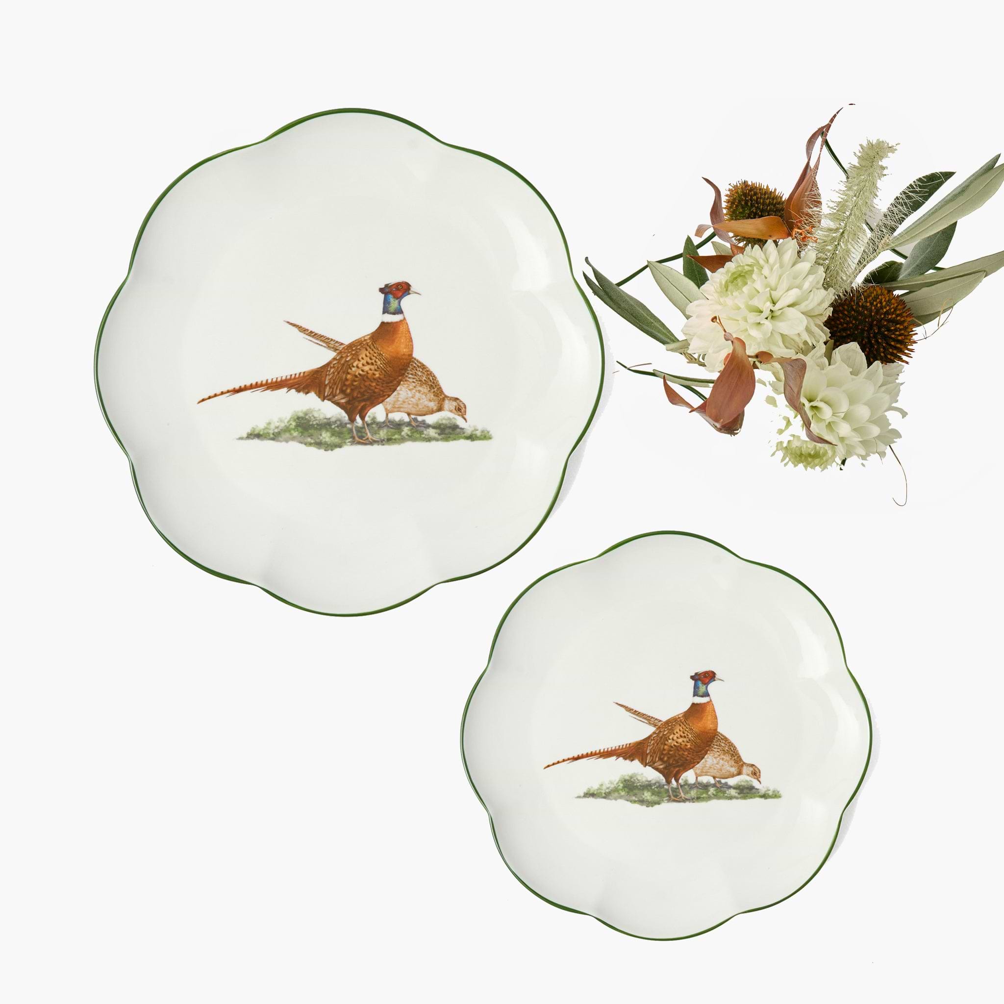 Scalloped Pheasant Starter Plate