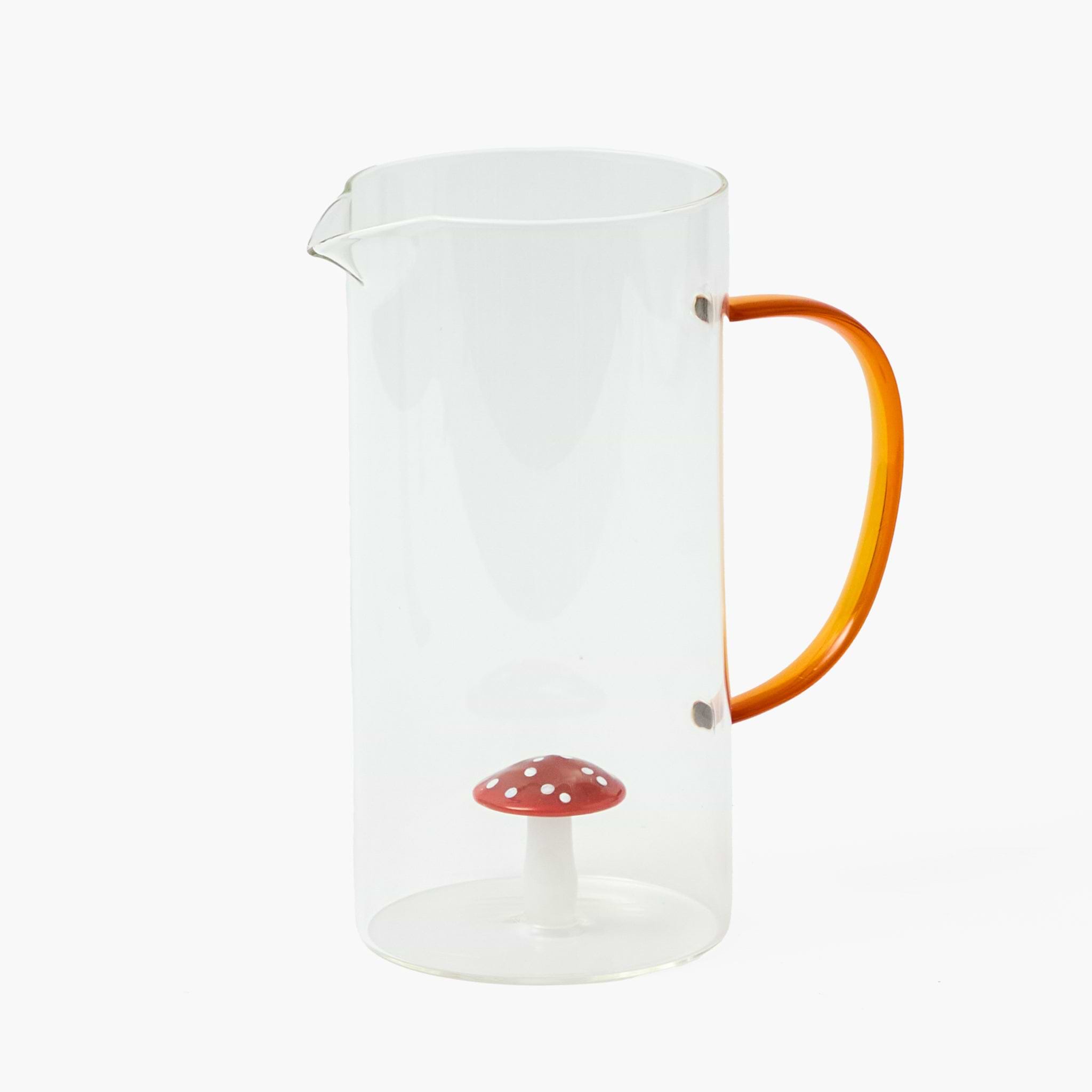 Red Mushroom Jug & Glasses (Set of 4)
